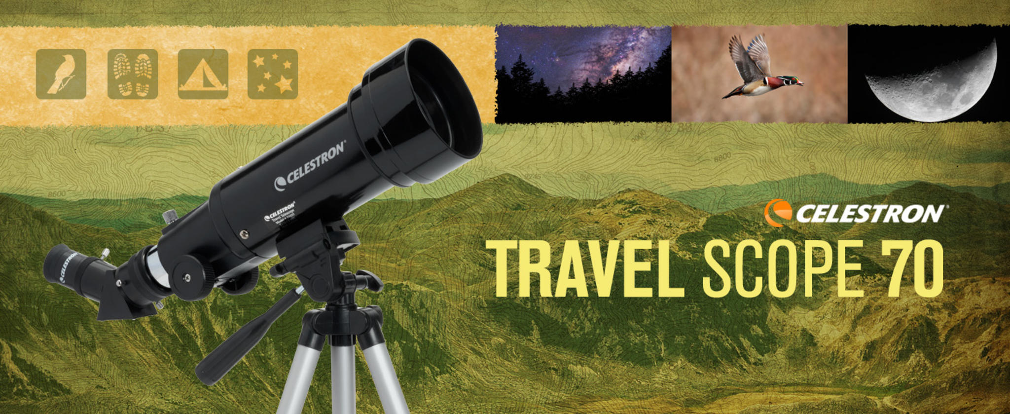 Travel Scope 70 Portable Refractor Telescope – 70mm Aperture with Tripod & Backpack image 7
