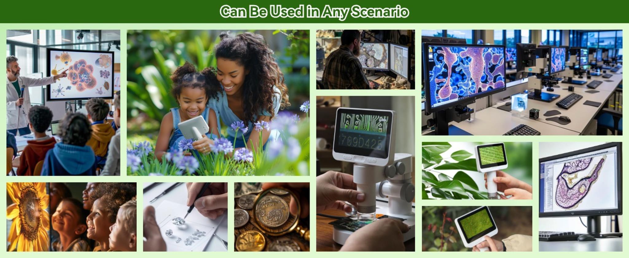 4 Inch Screen Digital Microscope for Kids, 1080P HD 1600X Magnification with 8G Card image 11