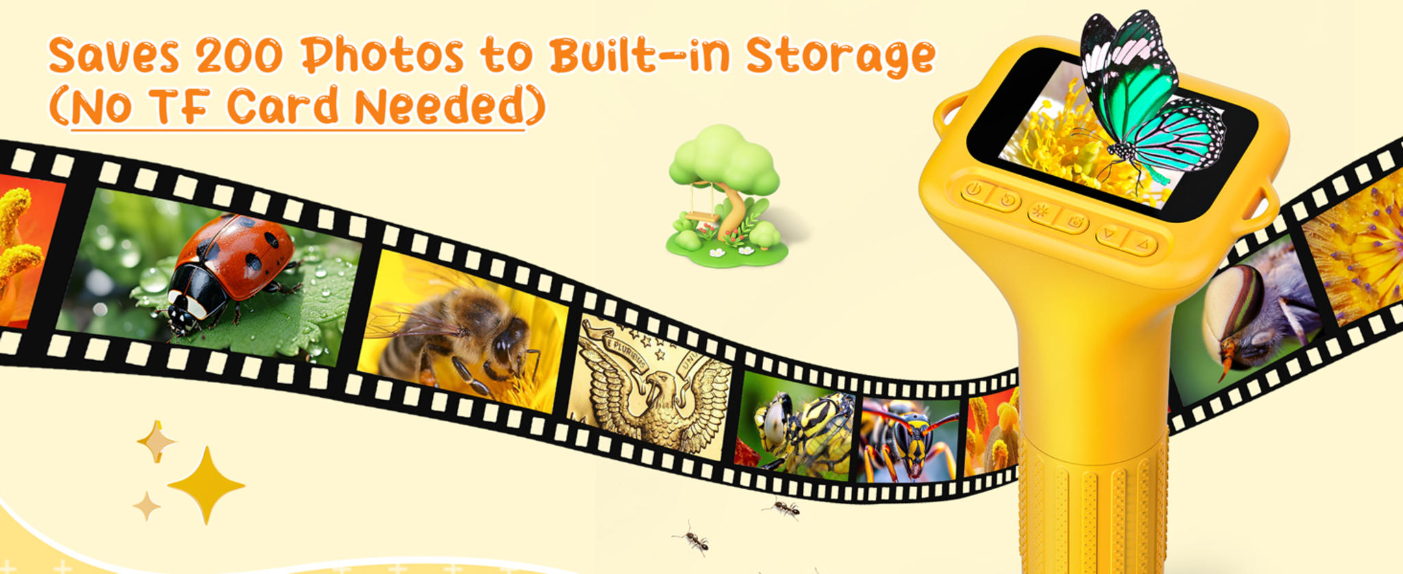 Kids Digital Microscope with 2" Screen, 1000X Magnification & HD Camera - Portable Science Toy for Ages 4-12 image 11