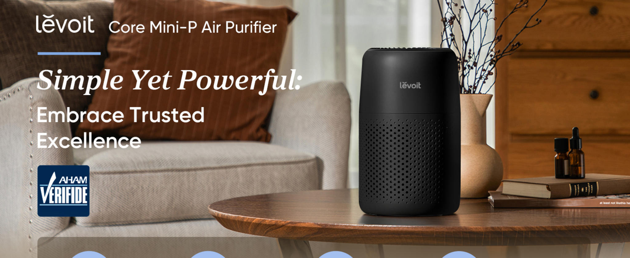 AHAM Verified Air Purifier for Bedroom, 3-in-1 Filter with Fragrance Sponge image 7