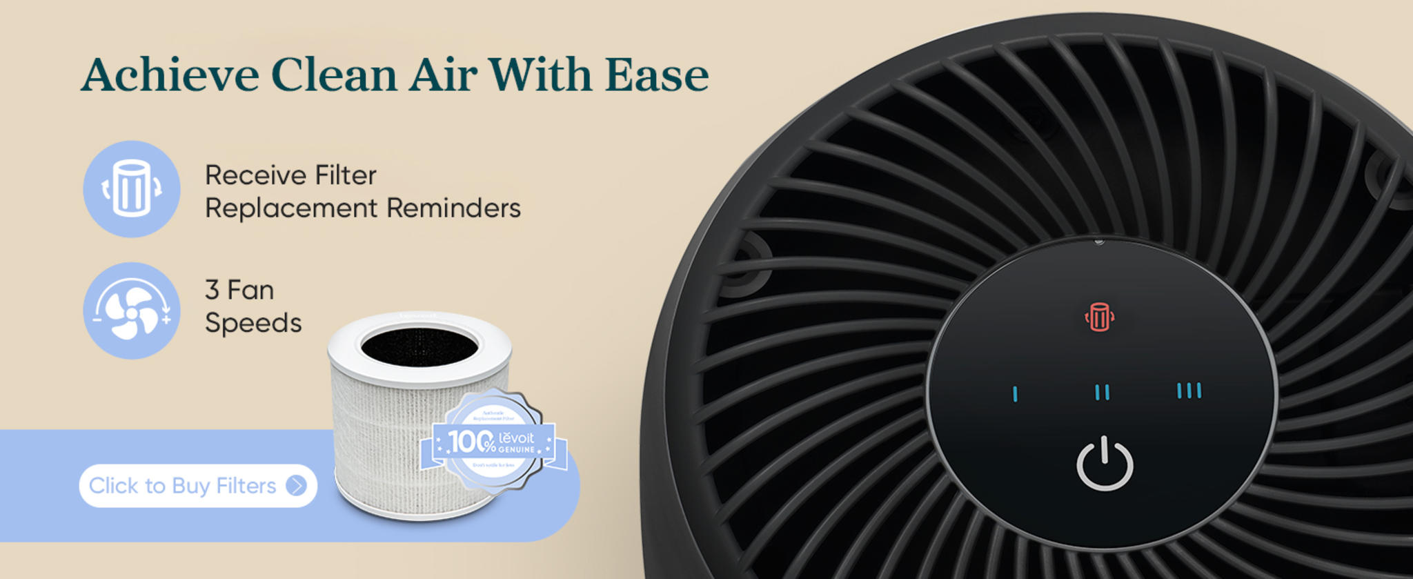 AHAM Verified Air Purifier for Bedroom, 3-in-1 Filter with Fragrance Sponge image 14