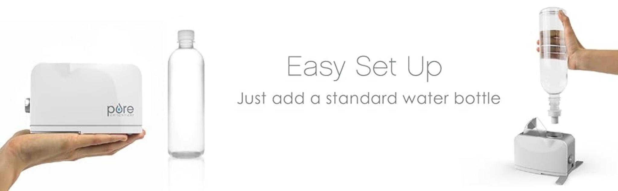 Travel Ultrasonic Cool Mist Water Bottle Humidifier with Auto Shut-Off & Mood Light image 7