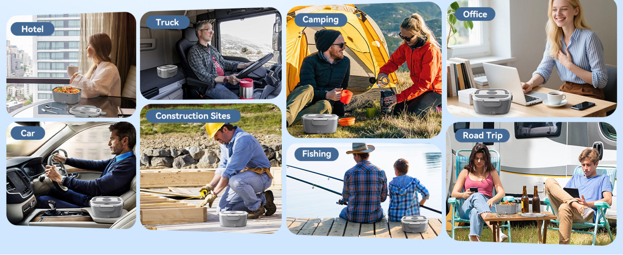 80W Electric Lunch Box with Dual 1.5L Stainless Steel Containers image 12