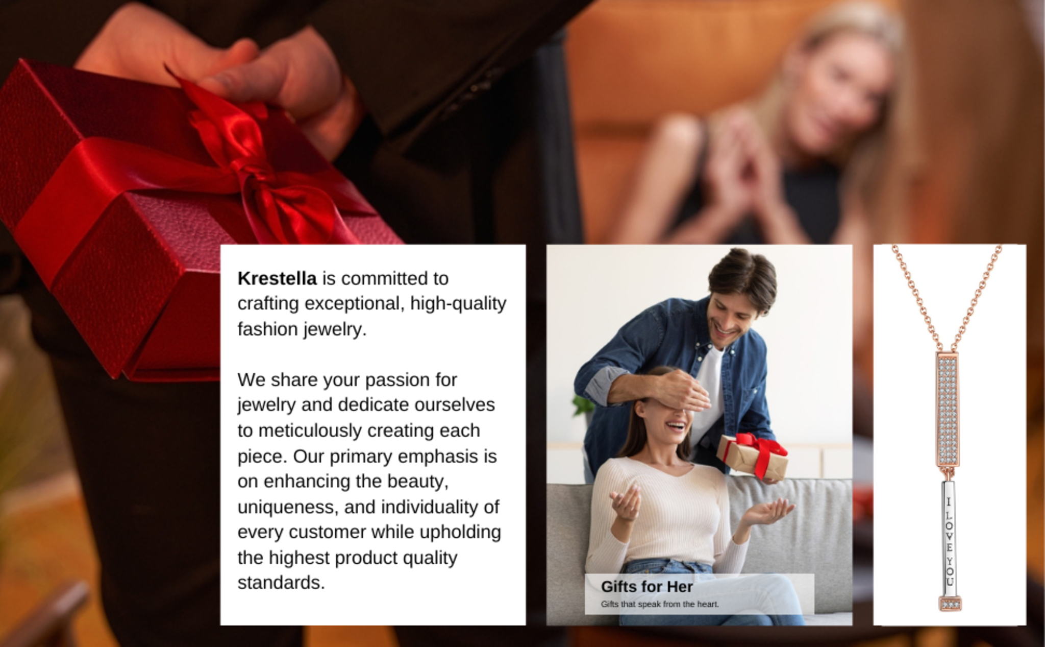 I Love You Necklace with Secret Message, 14K Rose Gold Plated, Adjustable Chain image 6