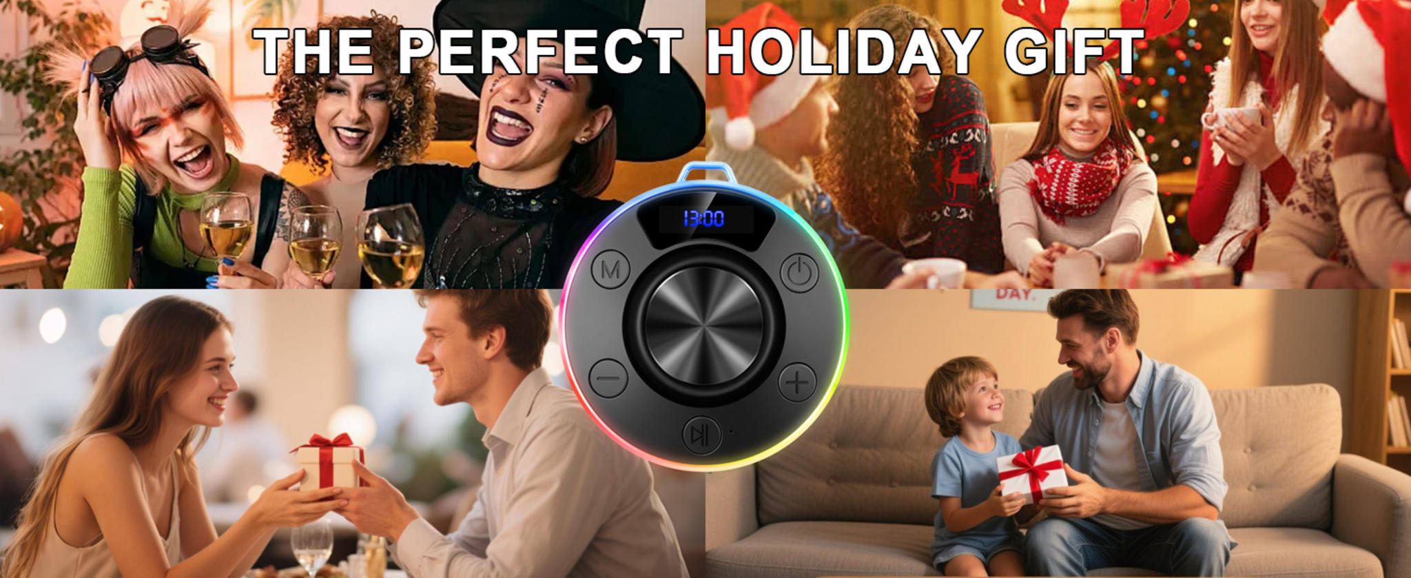 Portable Bluetooth Speaker with Stereo Sound, LED Light, and Suction Cup image 18