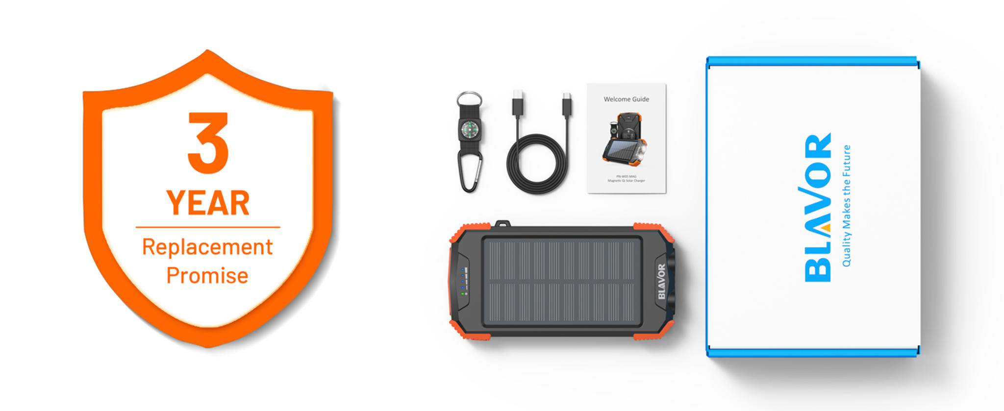 10,000mAh Solar Power Bank with 20W Fast Charging, Wireless Charger, Dual Flashlight for Camping image 19