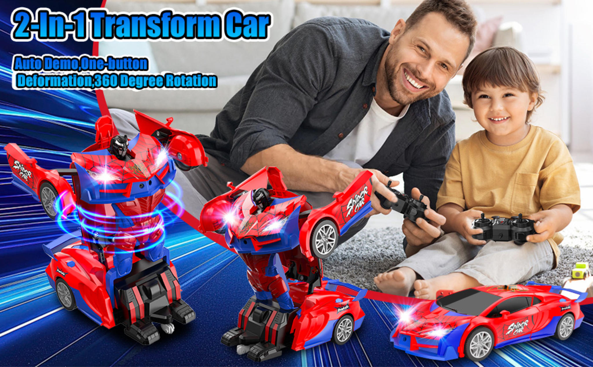 2-in-1 Transforming RC Car with 360° Spin image 8