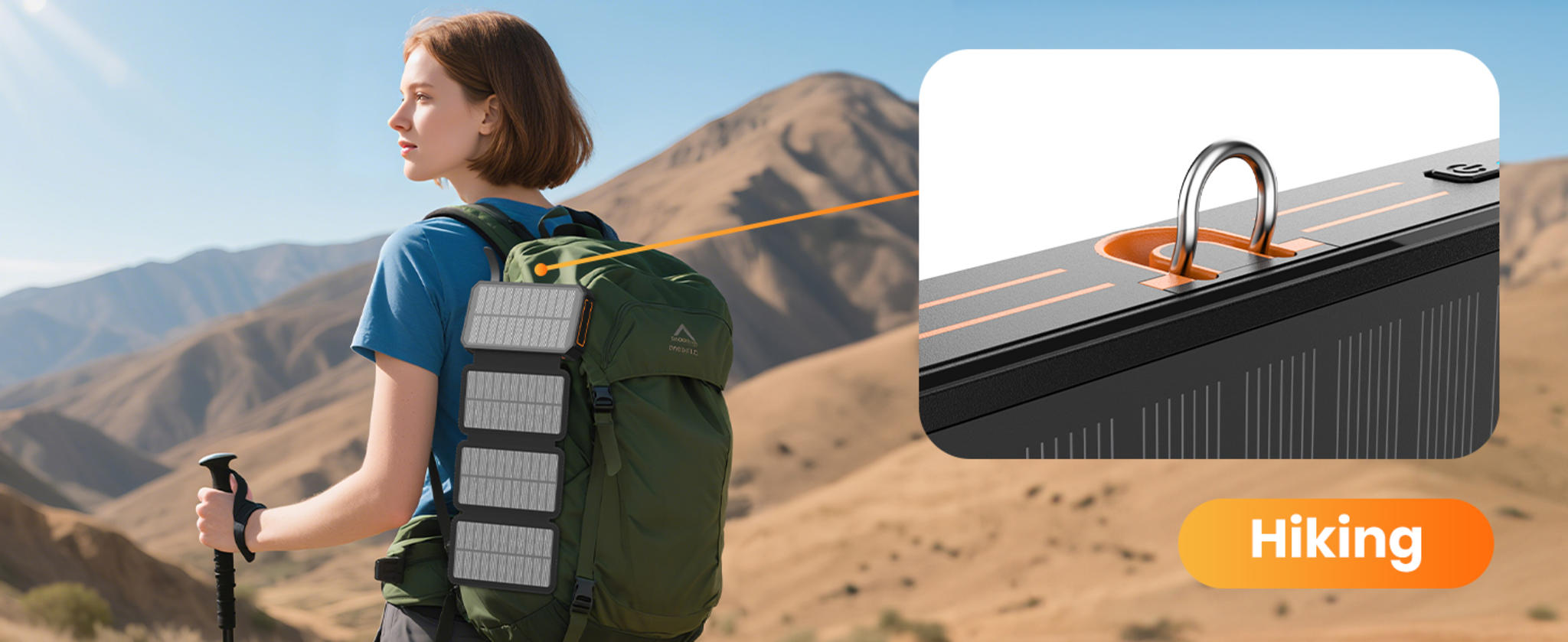 48000mAh Solar Power Bank with 4 Solar Panels & Wireless Charging image 15