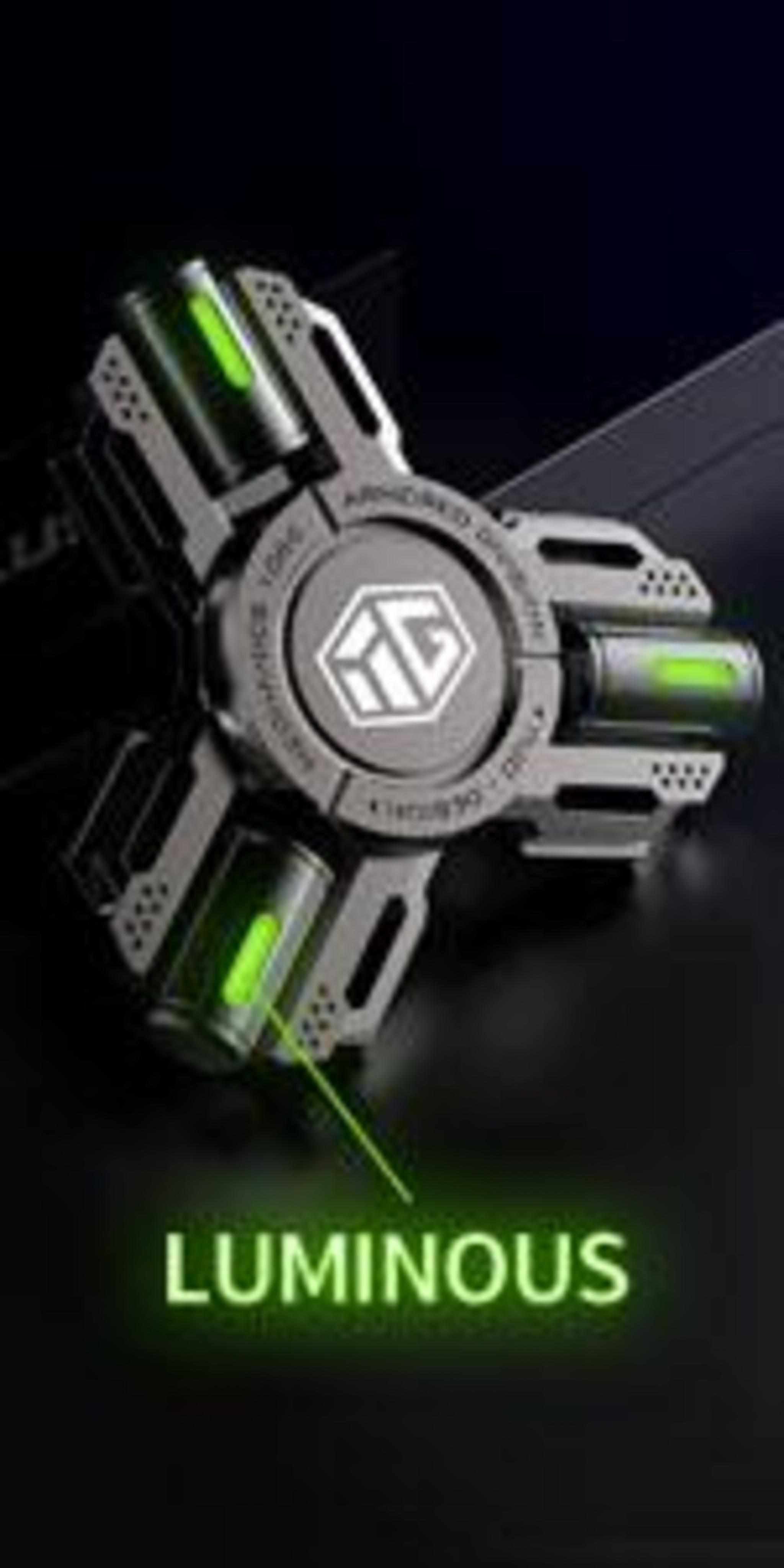 Metal Fidget Spinner with Luminous Light - Stress Relief Toy image 15