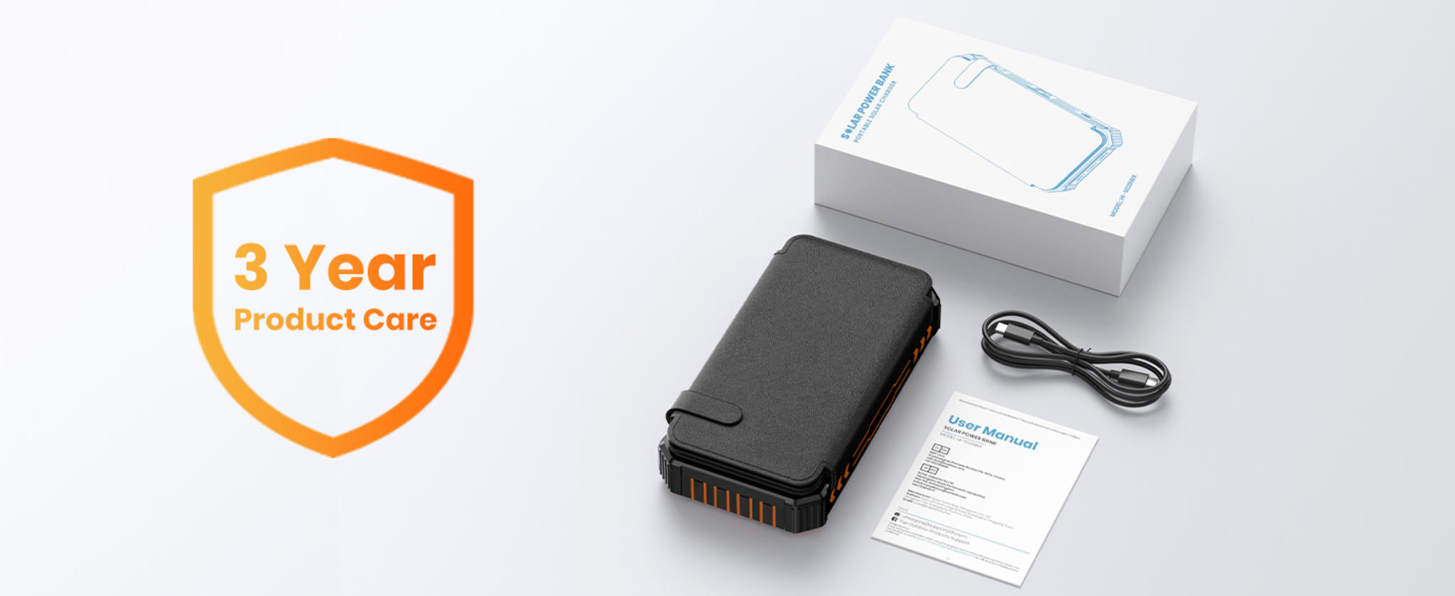 48000mAh Solar Power Bank with Wireless Charging, 4 Built-in Cables & Fast PD QC 3.0 image 18