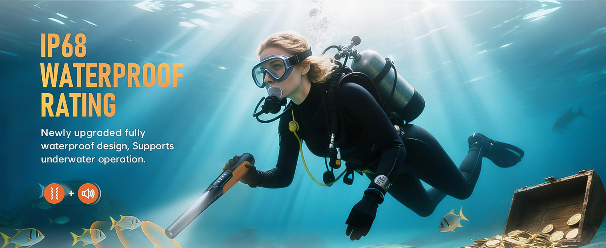 Waterproof Metal Detector Pinpointer with LCD Screen image 10