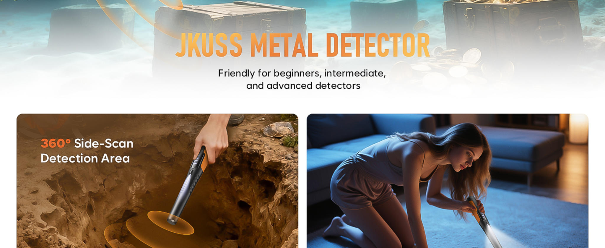 Waterproof Metal Detector Pinpointer with LCD Display image 11