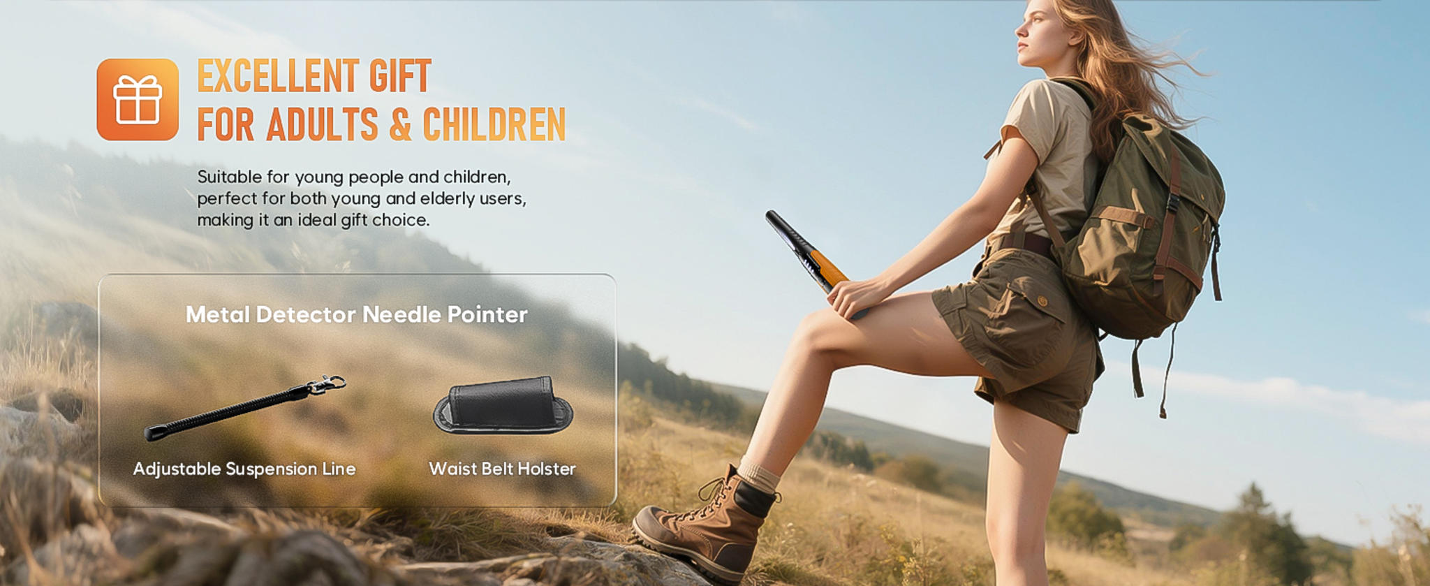 Waterproof Metal Detector Pinpointer with LCD Display image 13