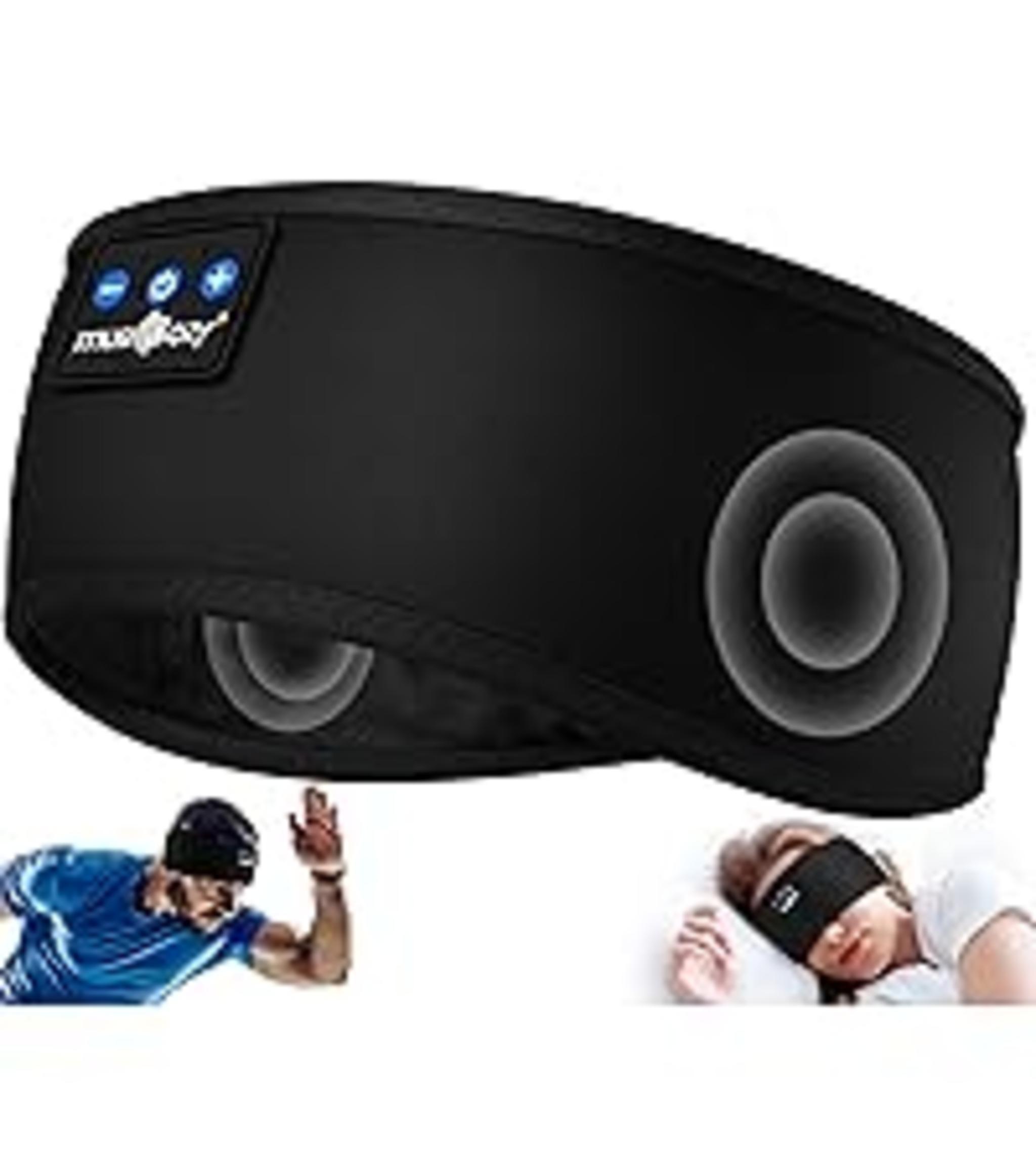 Sleep & Sports Bluetooth Headband with Ultra-Thin Speakers, 14-Hour Playtime, Sweat-Resistant image 16