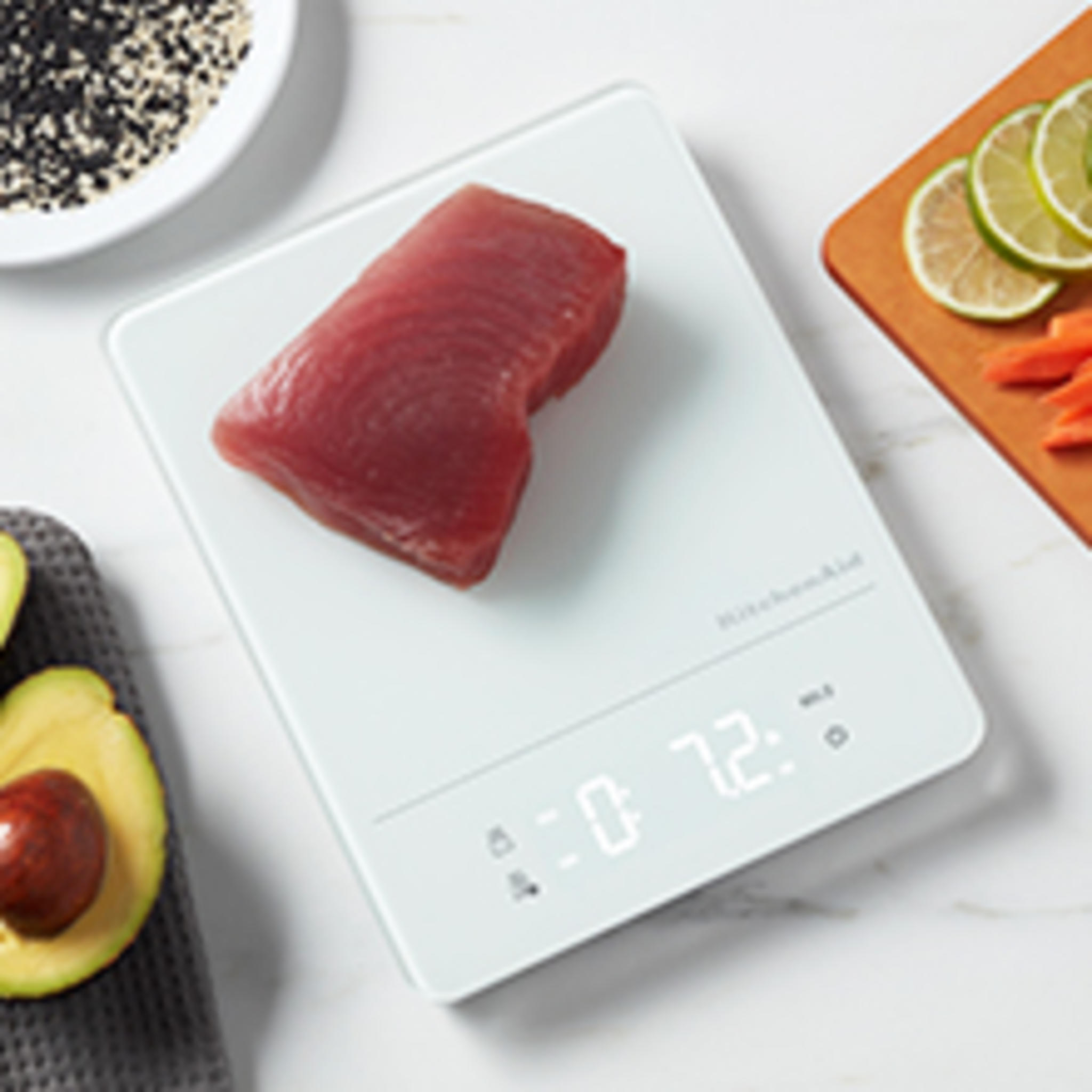 Dual Platform Digital Kitchen and Food Scale, 11lb and 16oz Precision Capacity, Black Stainless Steel image 9
