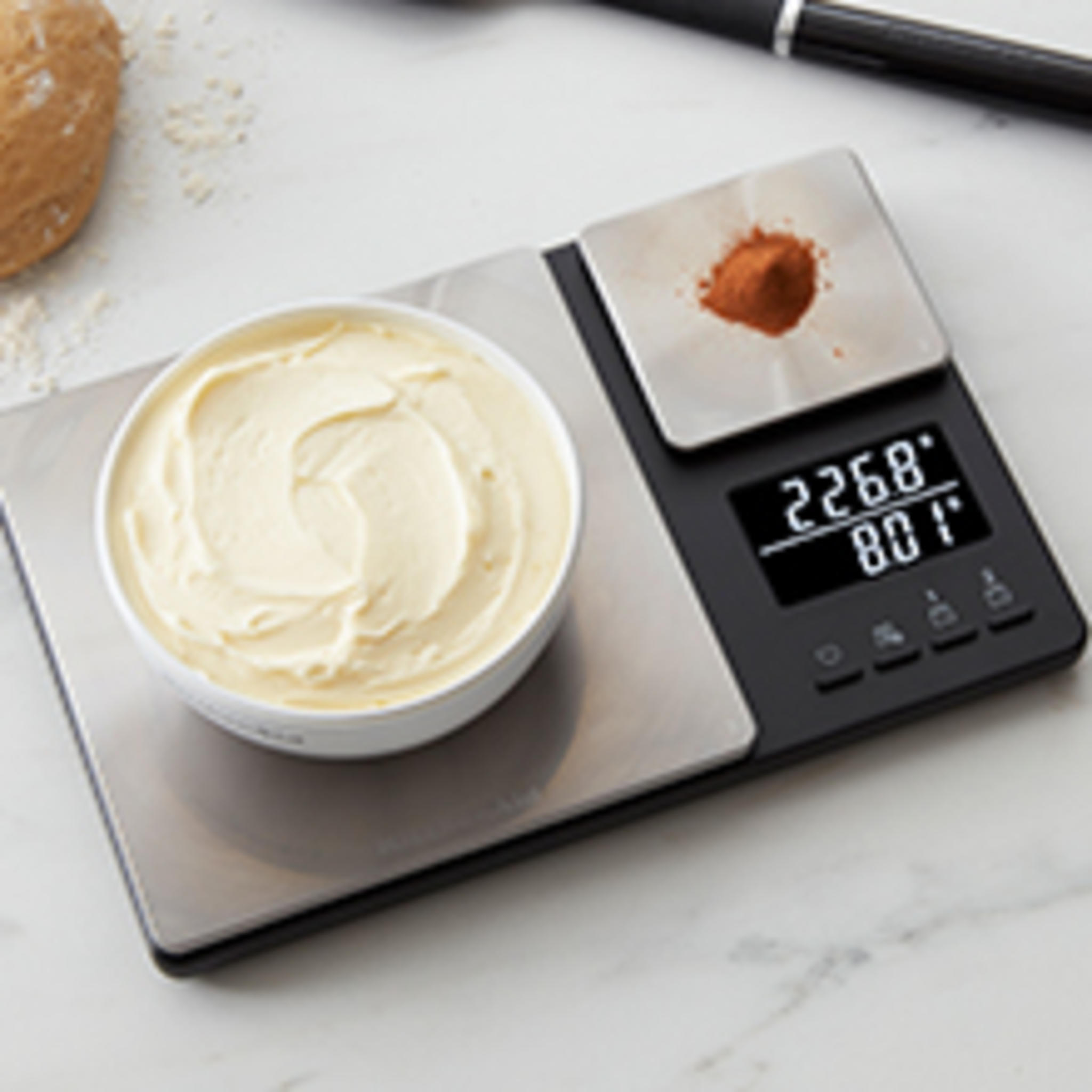 Dual Platform Digital Kitchen and Food Scale, 11lb and 16oz Precision Capacity, Black Stainless Steel image 10