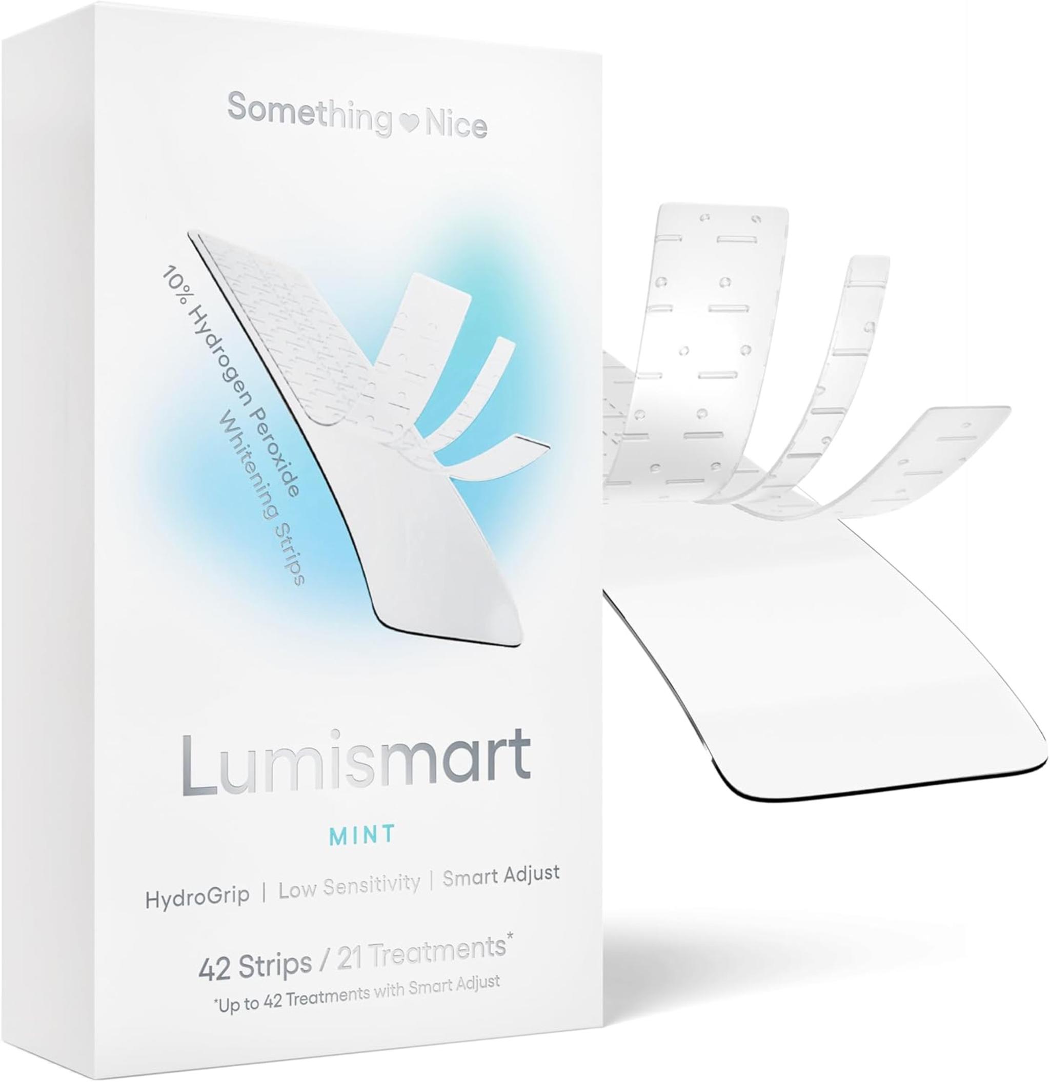 Dentist-Designed Whitening Strips for Sensitive Teeth - Enamel Safe, 42 Treatments, Smart Adjust Technology