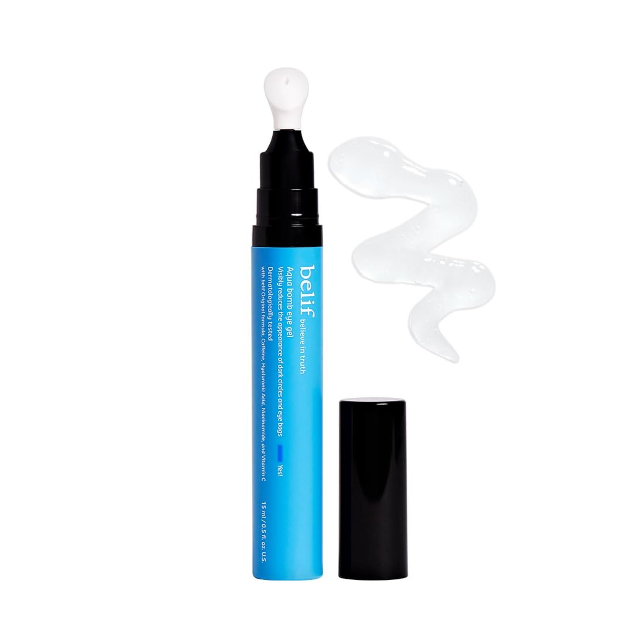 Award-Winning Cooling Eye Gel with Caffeine & Hyaluronic Acid for Puffiness & Hydration