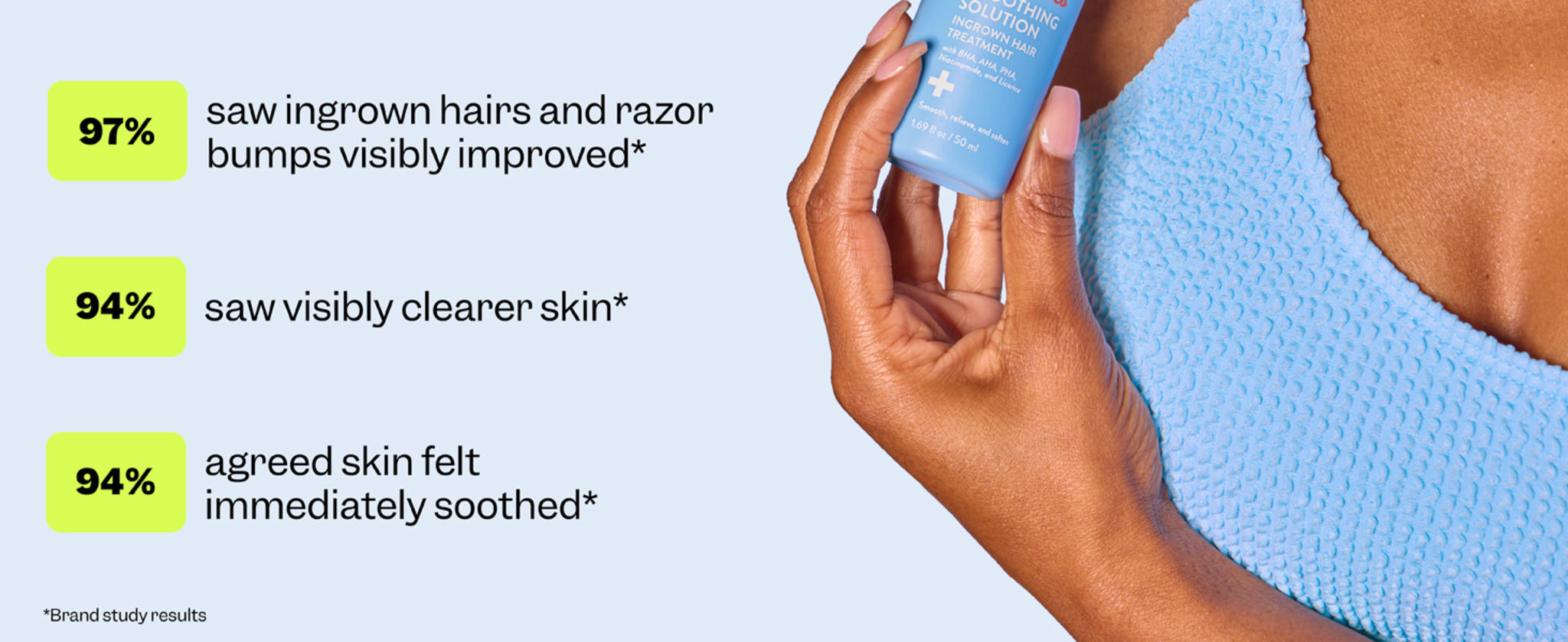 Ingrown Hair Treatment Roller with BHA, AHA & Niacinamide image 7