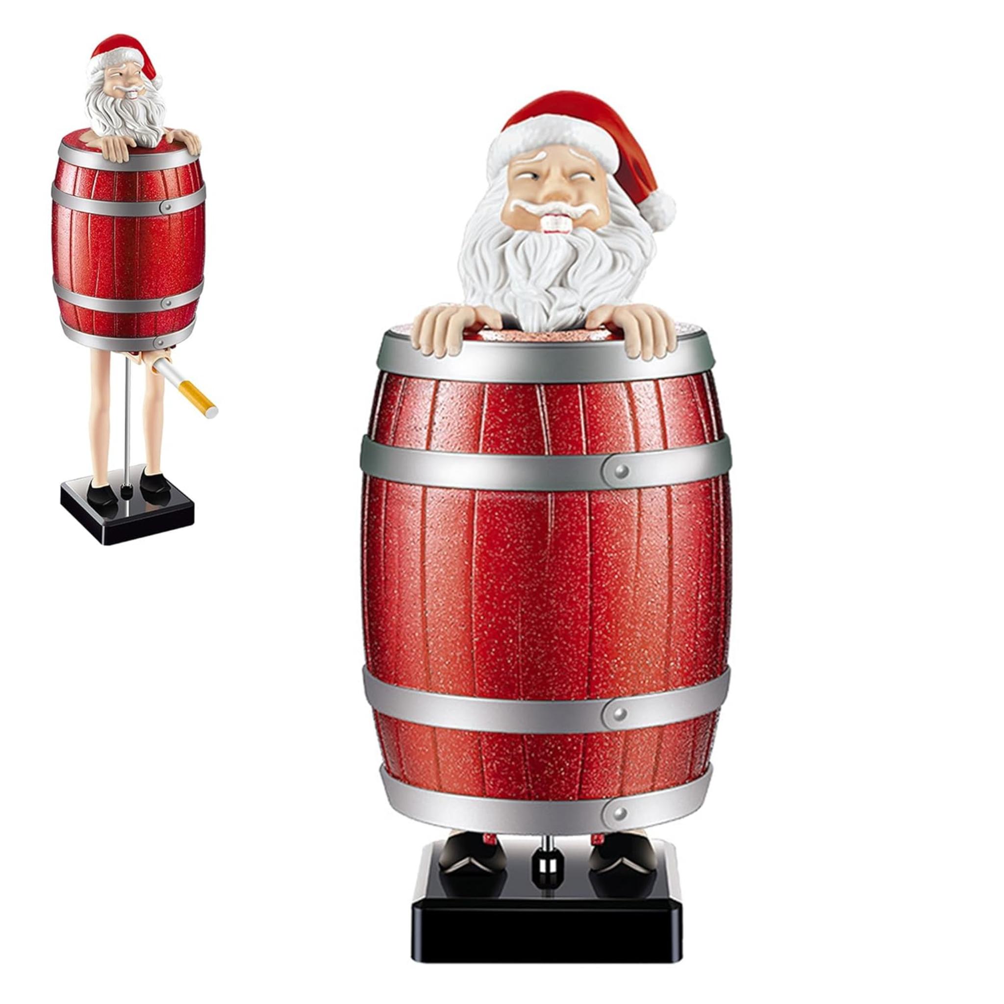 Funny Santa Cigarette Dispenser Pop Up Box, Automatic Prank Toy Gift for Men