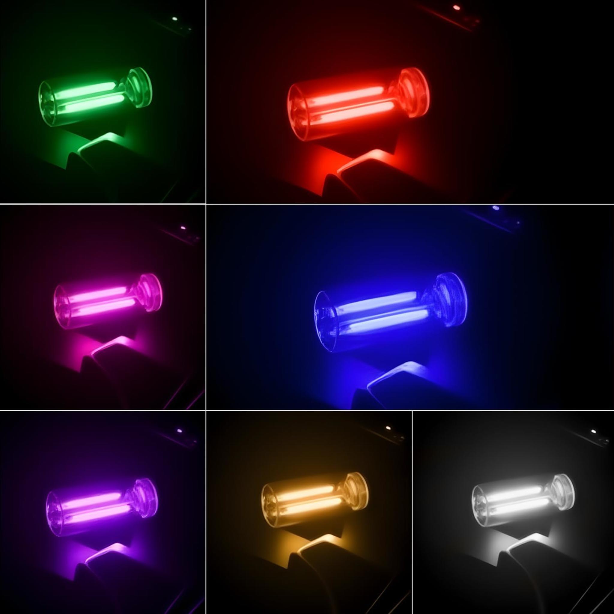 2-Pack Car USB Lights, Touch Dimmable Retro Atmosphere Lamp