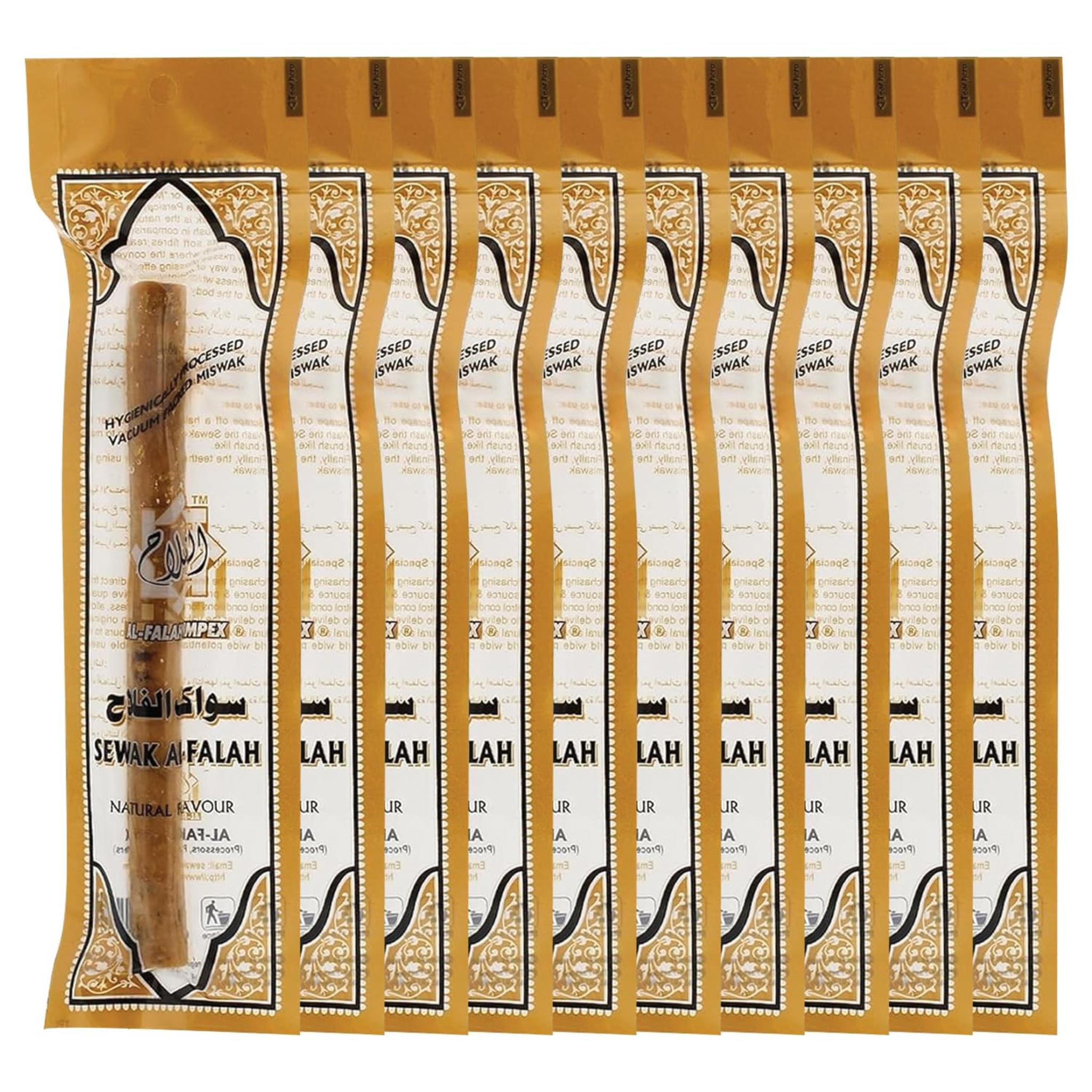 10-Pack Natural Toothbrush Sticks with Soft Bristles, Eco-Friendly & Long-Lasting