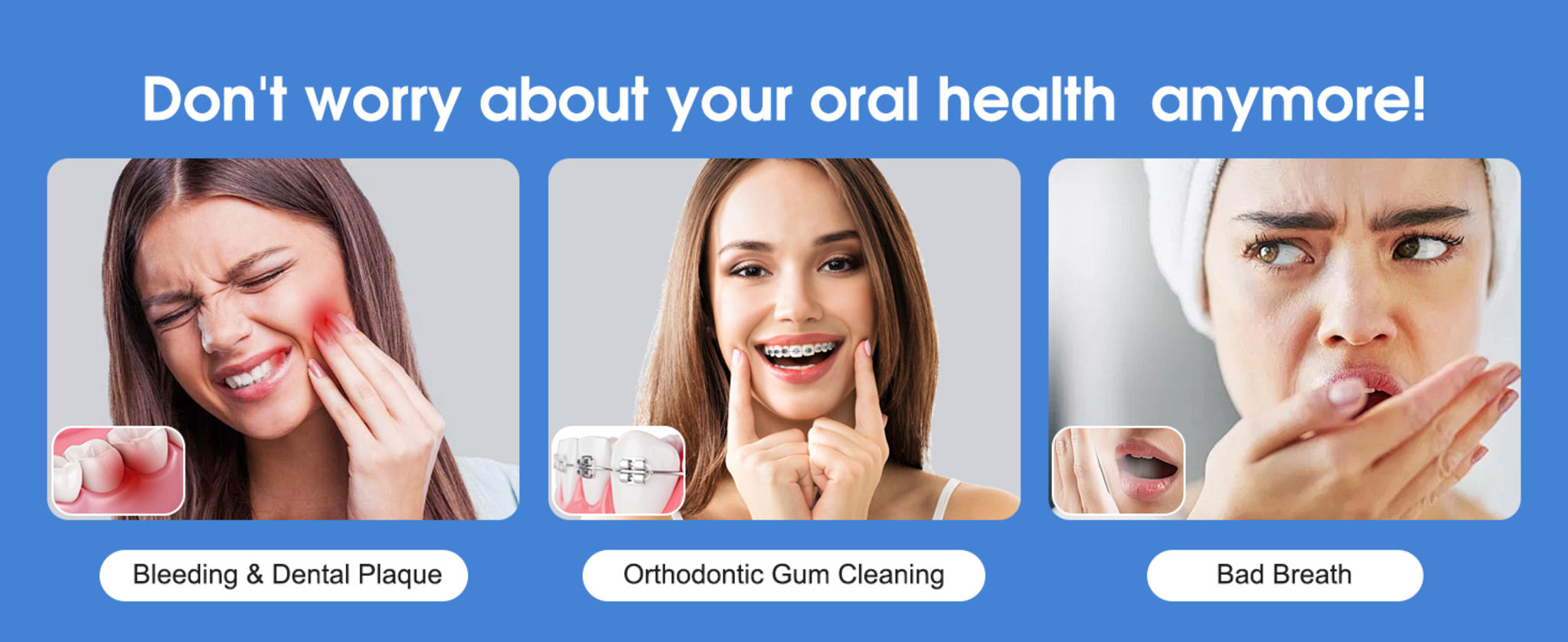 Portable Water Dental Flosser with 5 Modes, 6 Jet Tips image 8