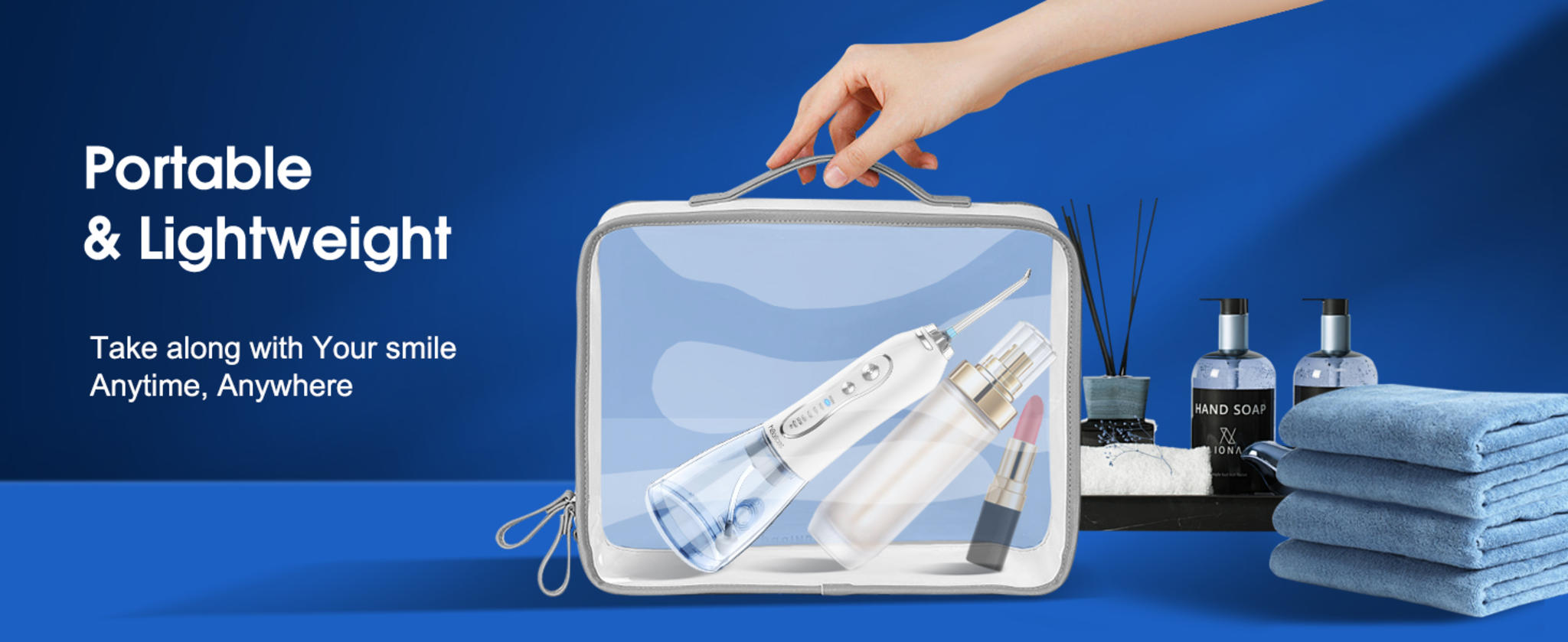 Portable Water Dental Flosser with 5 Modes, 6 Jet Tips image 10