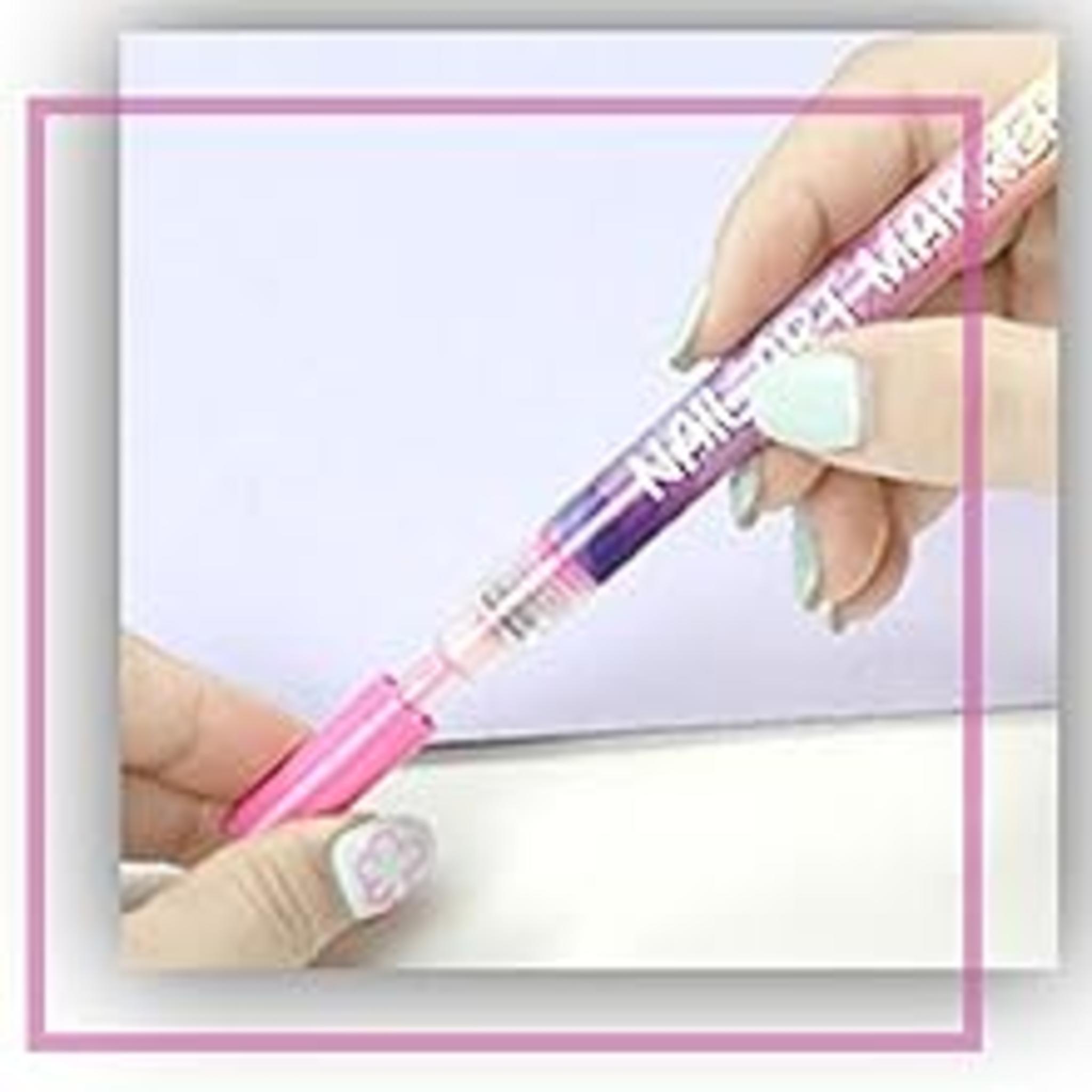 12 Colors Nail Art Pens Set with 0.5mm Fine Tip image 13