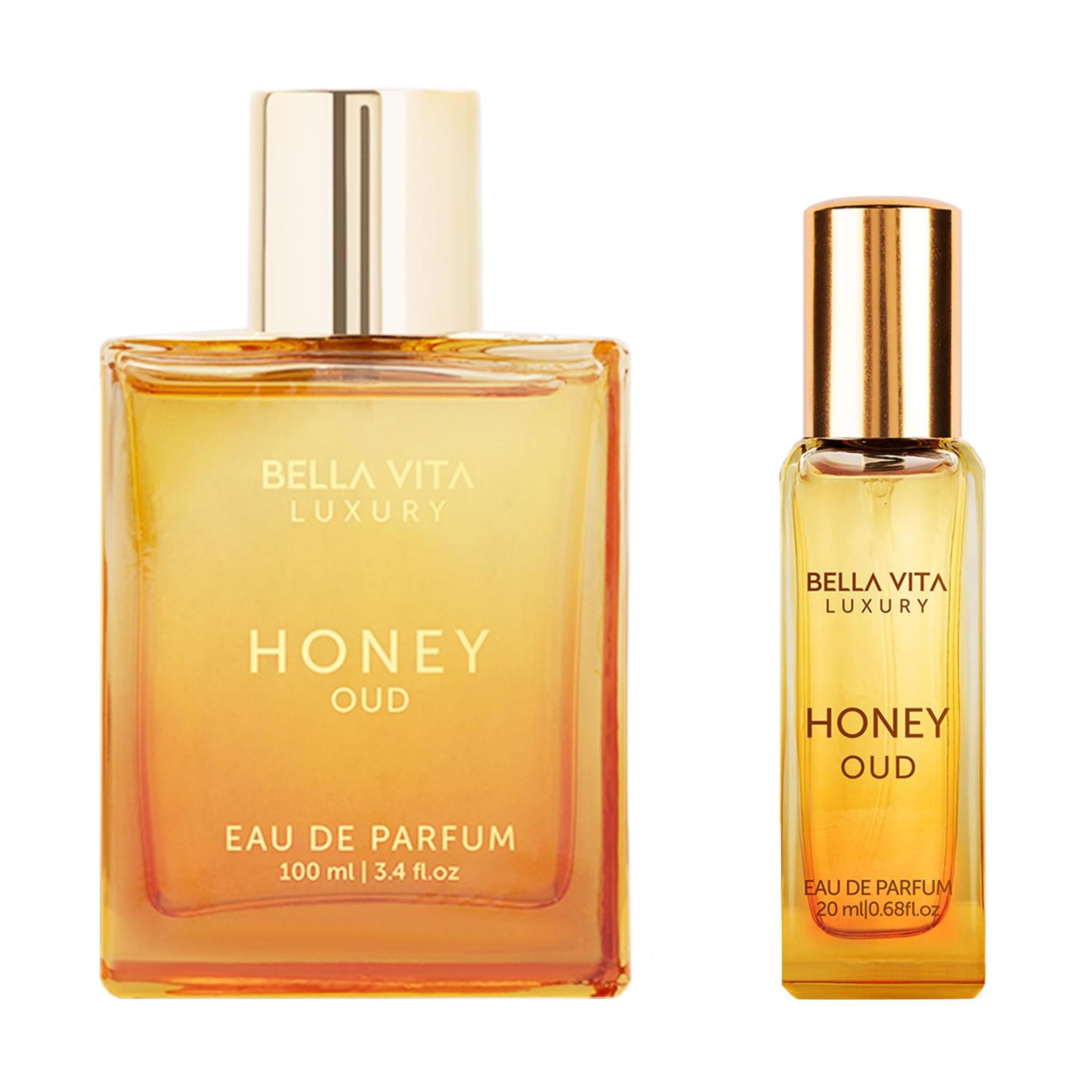 Honey OUD Unisex Perfume 100ml & 20ml | Vanilla, Bergamot & Patchouli | Long-Lasting Floral Spicy Cologne