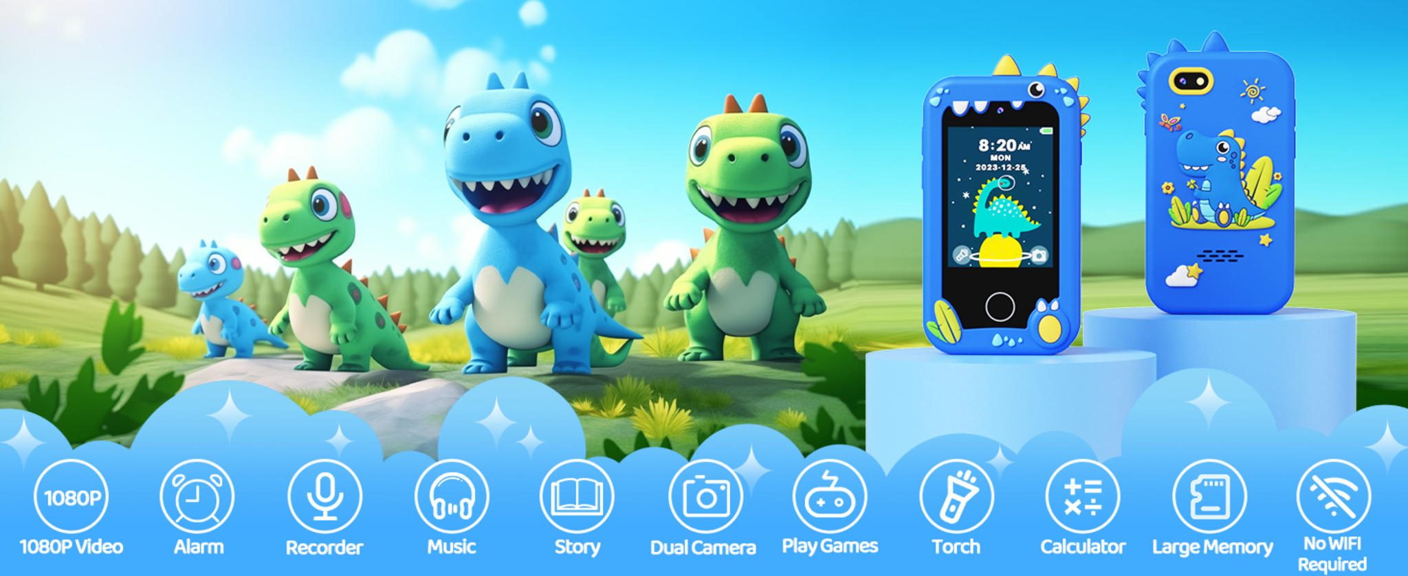 Kids Smart Phone Toy with Touchscreen, Dual Camera & Learning Games for Ages 3-8 image 26