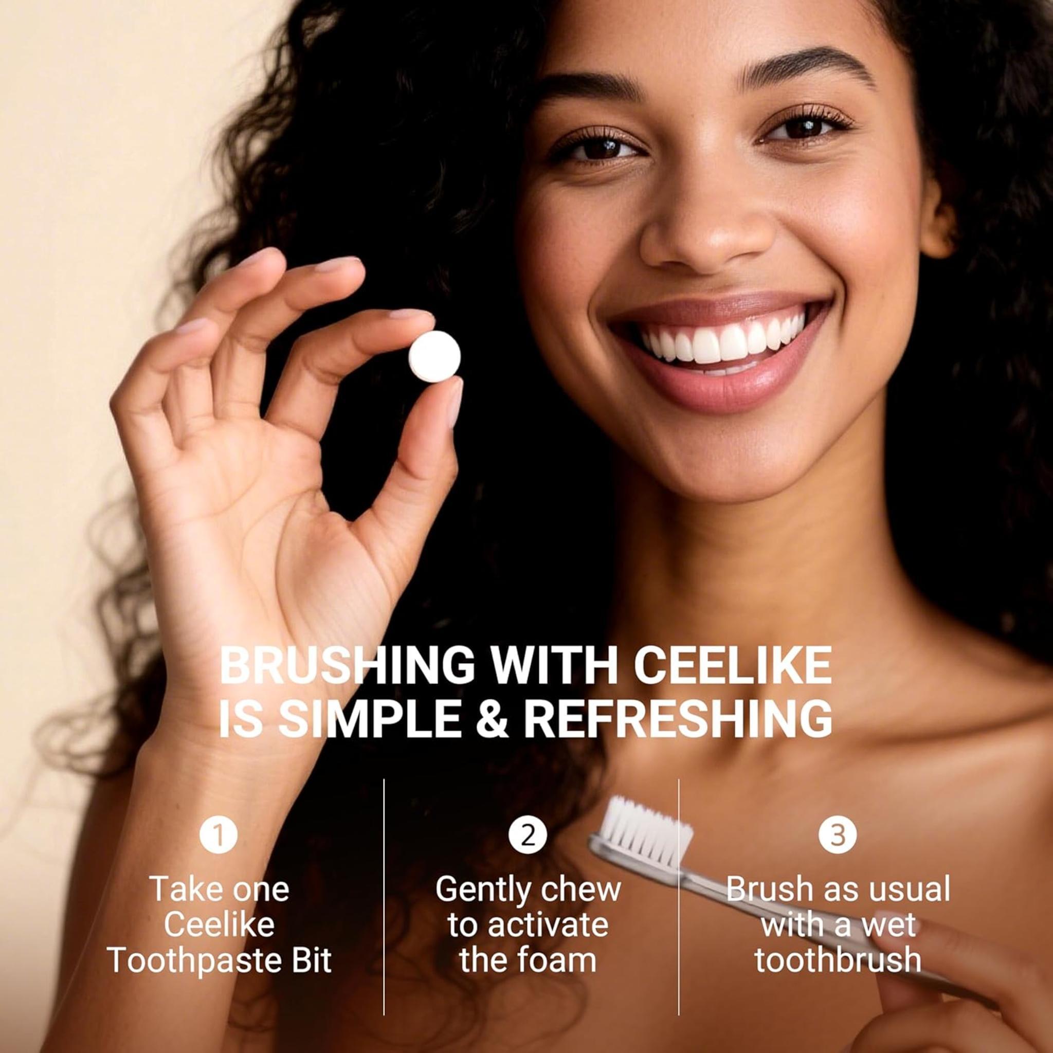 5% Hydroxyapatite Toothpaste Tablets – Natural Cleaning, Strengthen Enamel, Fresh Sweet Flavor