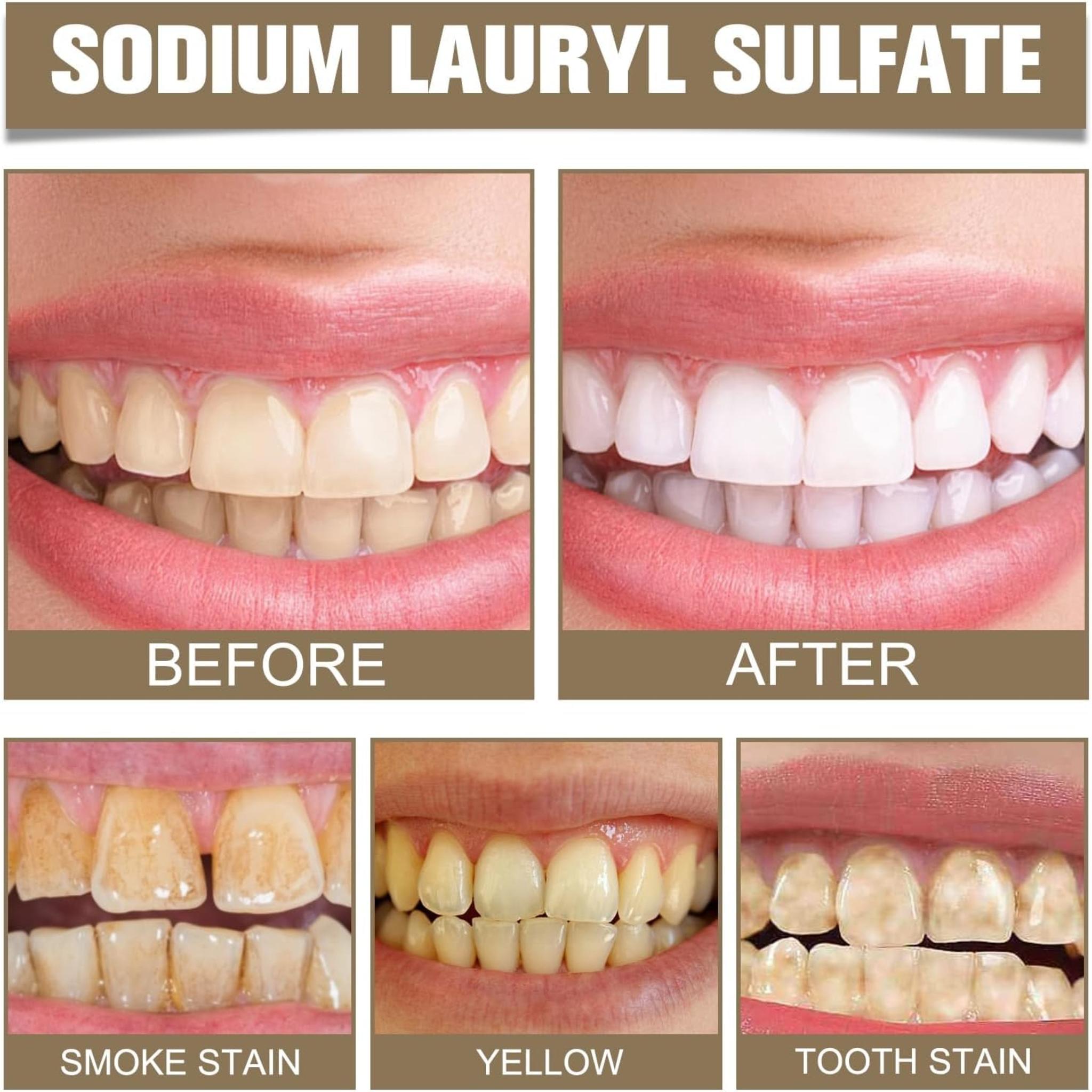 Natural Toothpaste for Stain Removal & Enamel Repair, Fresh Breath & Deep Cleaning