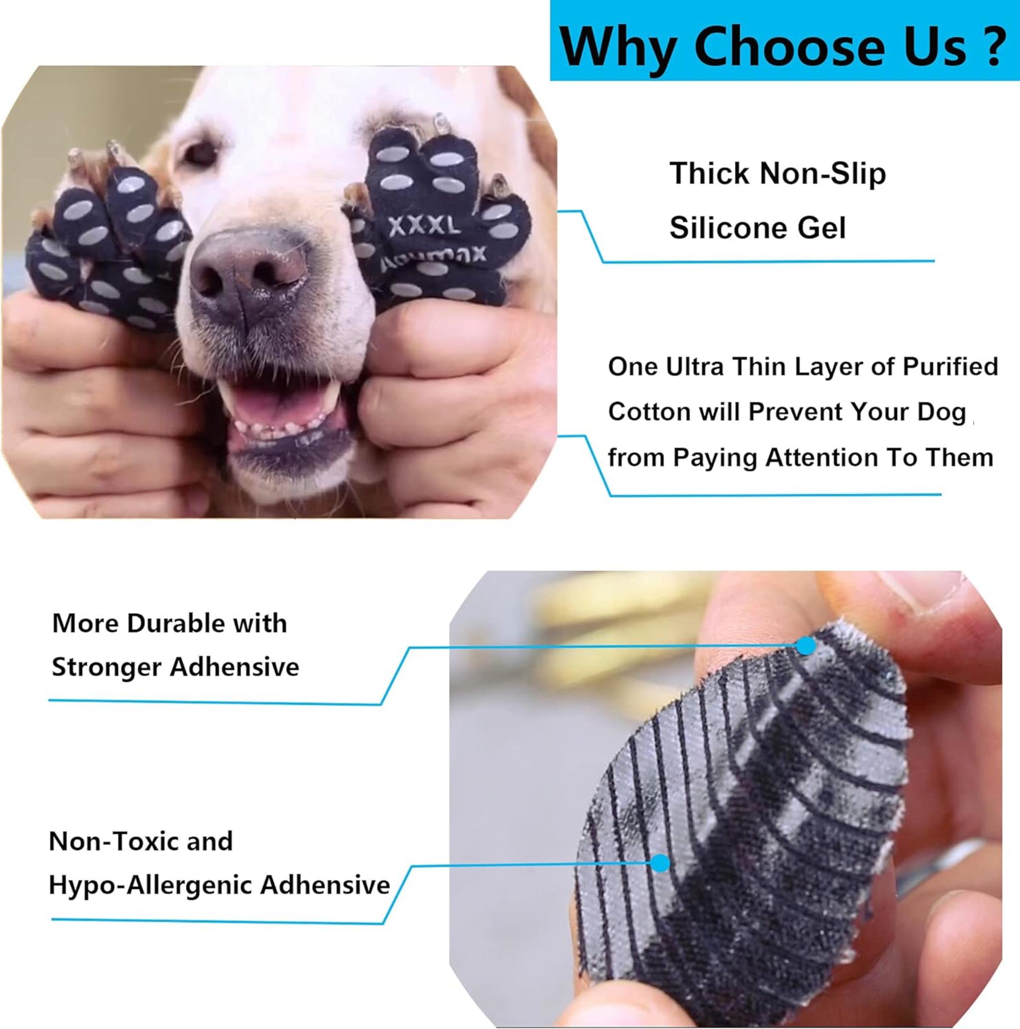 Dog Anti-Slip Paw Grips Traction Pads, 48-Piece Set