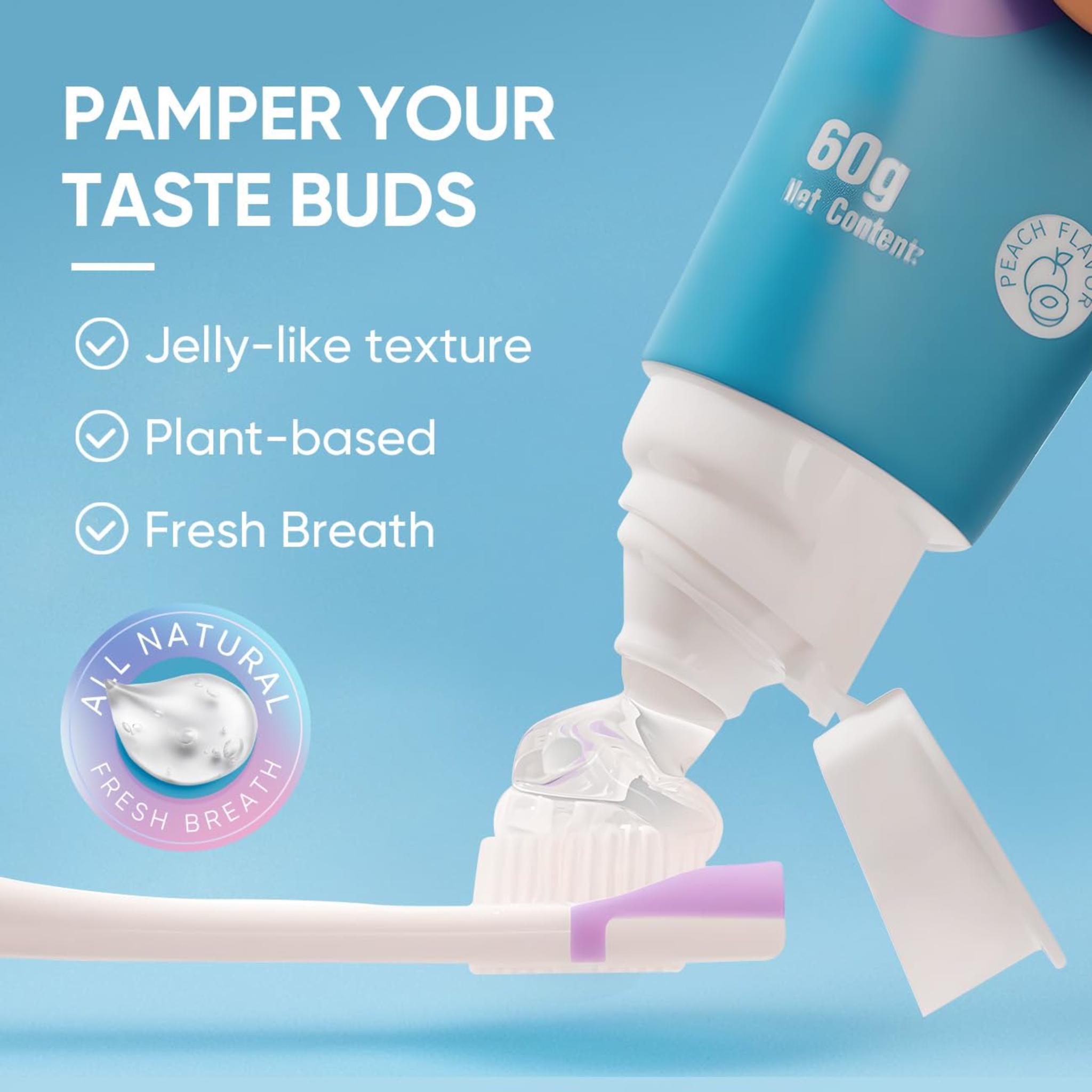 Tongue Cleaner Gel with Brush - Fresh Breath Oral Care Kit