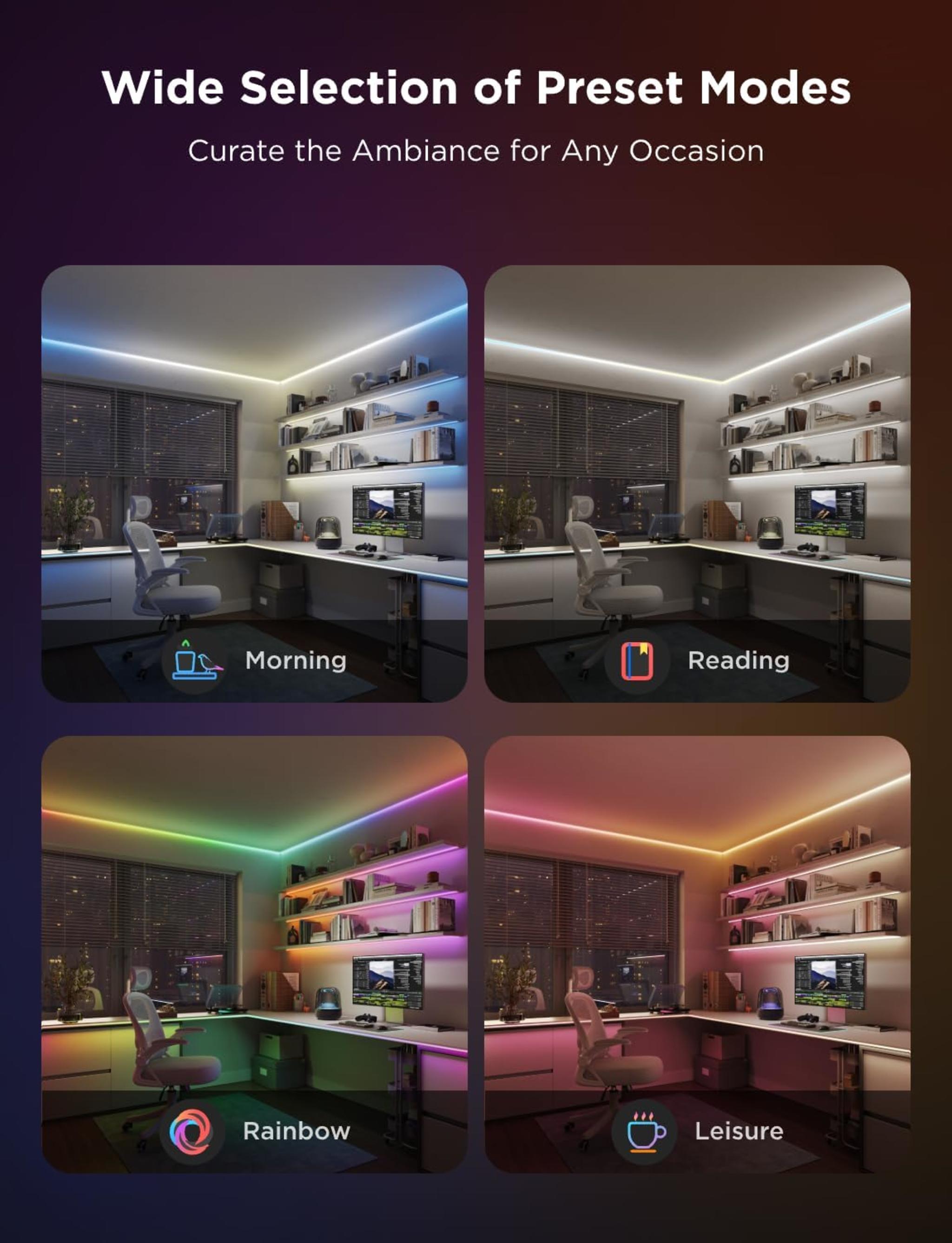 Govee COB LED Strip Light Pro, LED Lights for Bedroom Compatible with Alexa, Google Assistant and Ma