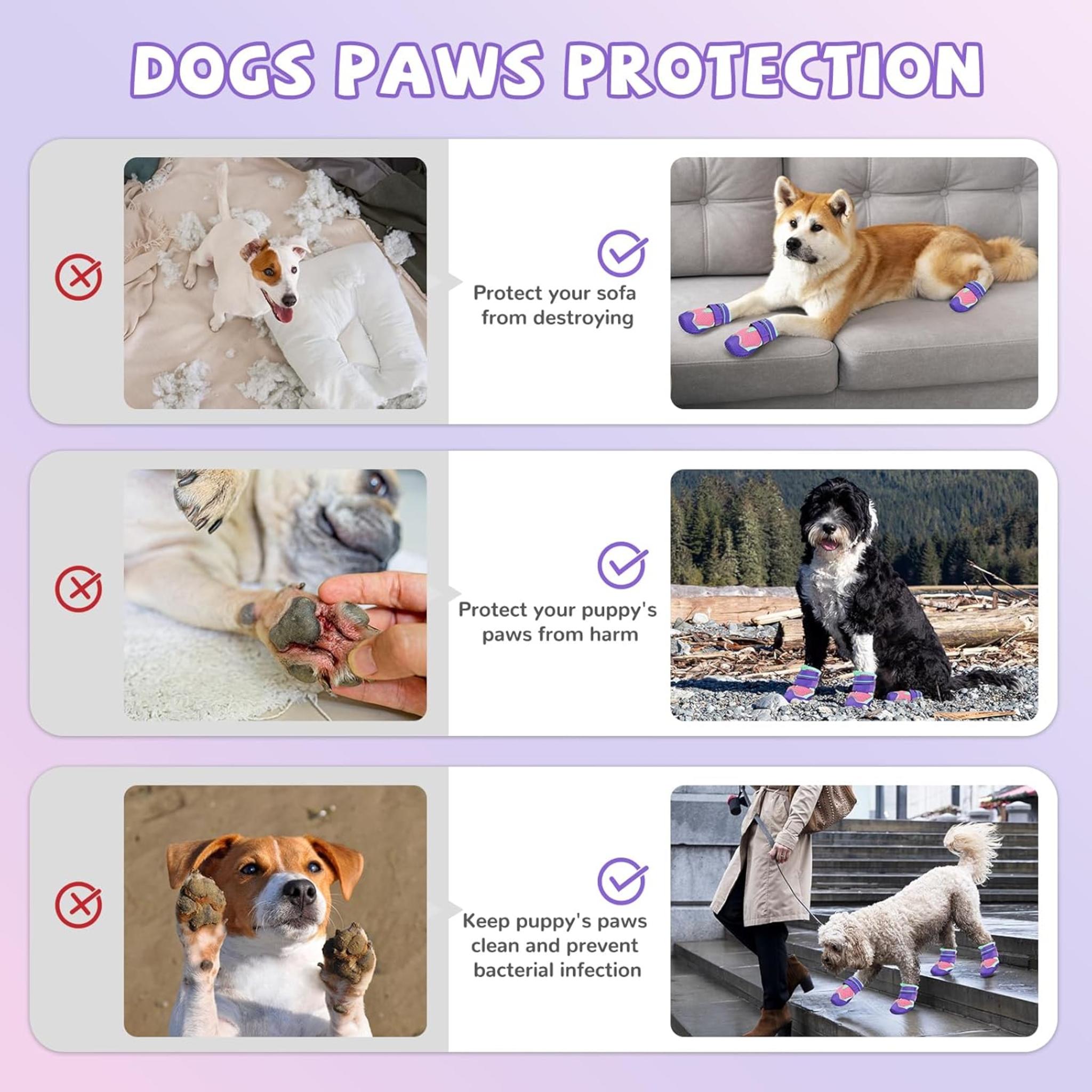 Dog Boots for All Seasons: Waterproof, Anti-Slip Paw Protectors