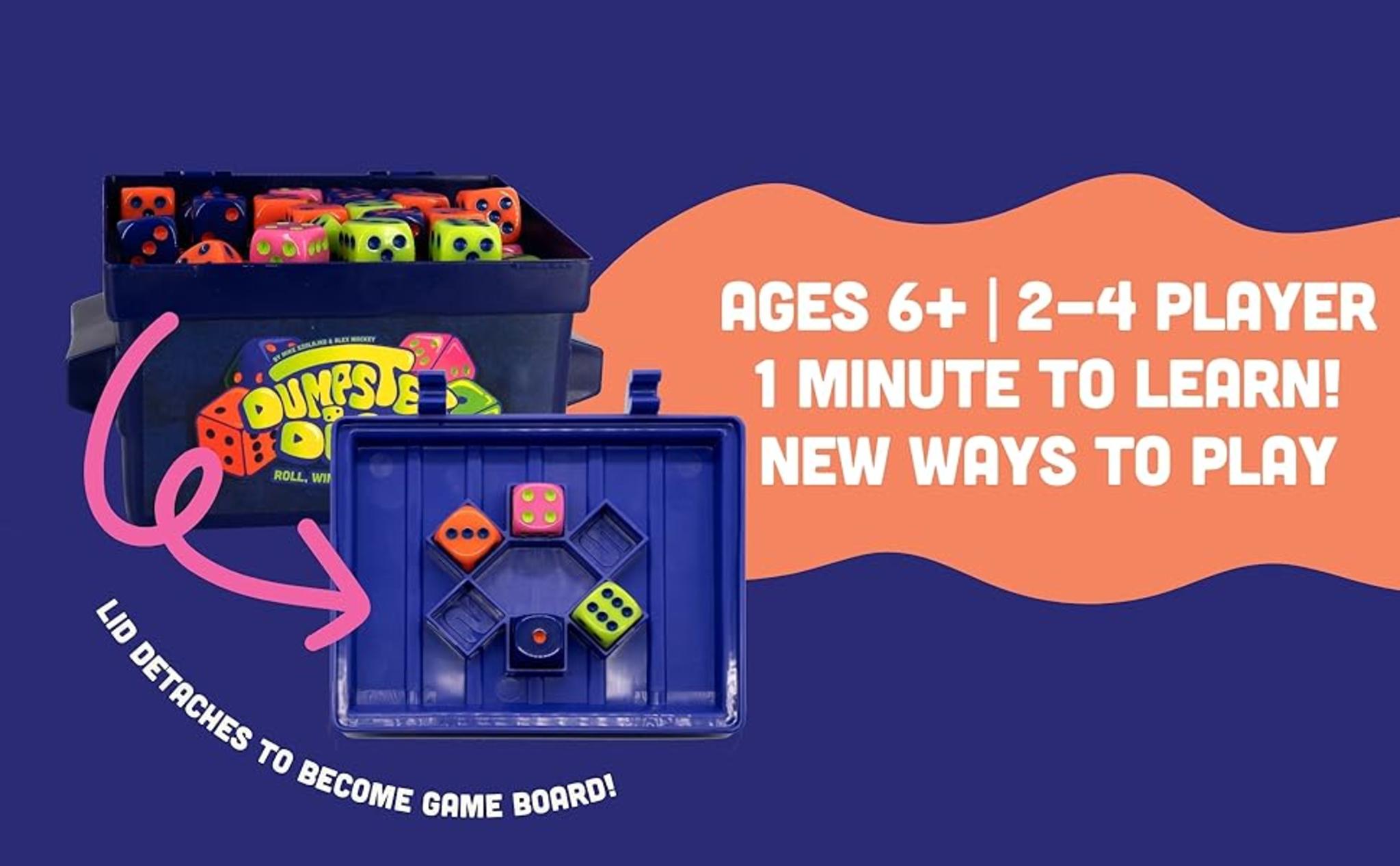 Fast-Paced Family Dice Game with Dumpster & 80 Dice | Perfect for Travel & Game Night image 9