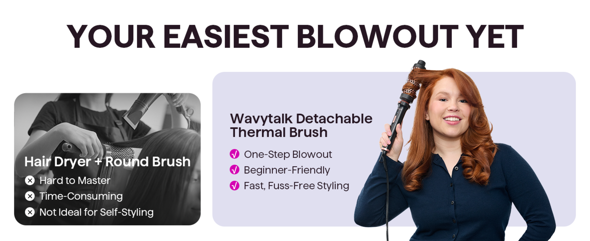 1.5 Inch Heated Round Brush - Detachable Head & Dual Voltage for Travel image 8