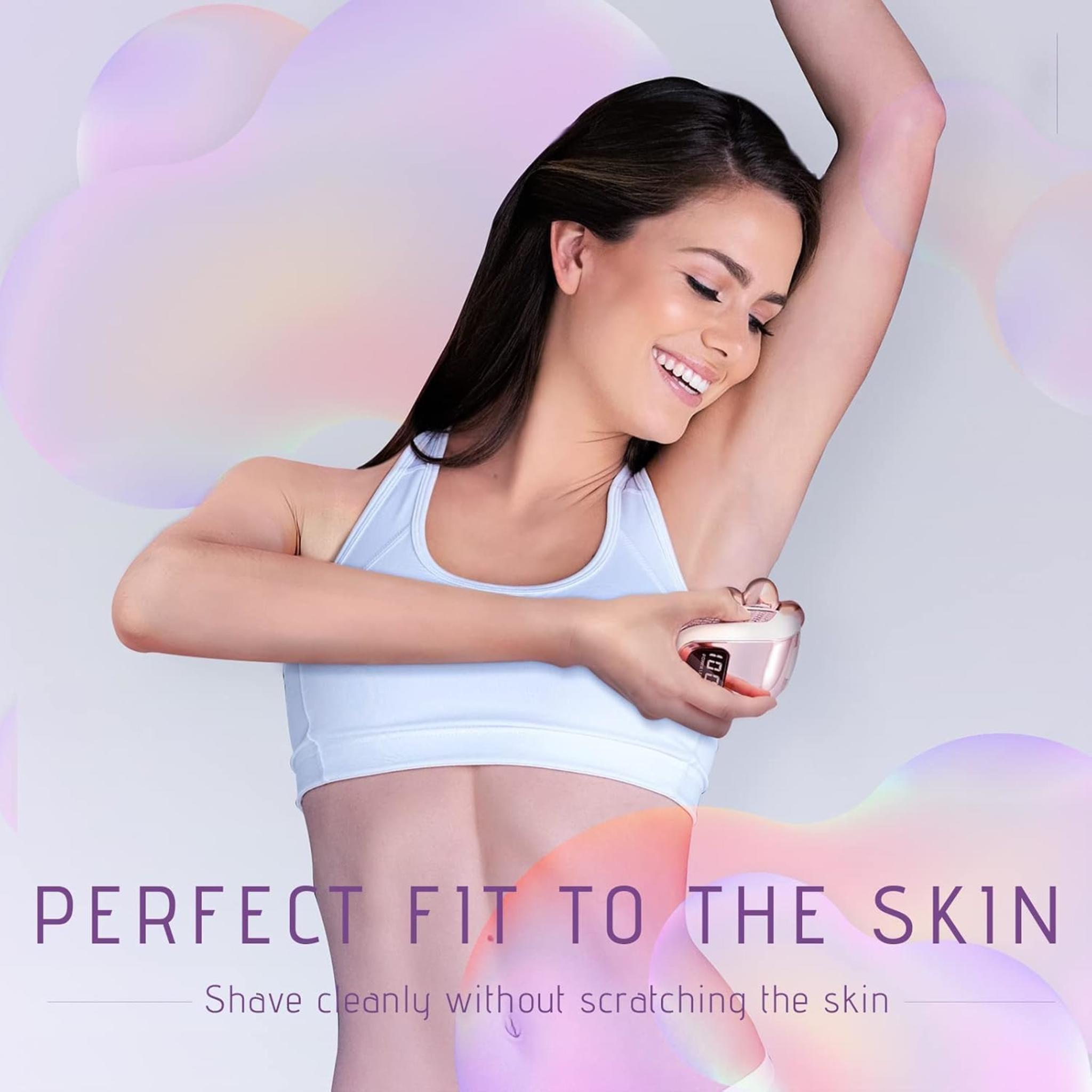 5-in-1 Women's Electric Shaver: Rechargeable Wet/Dry Body Hair Remover & Facial Trimmer