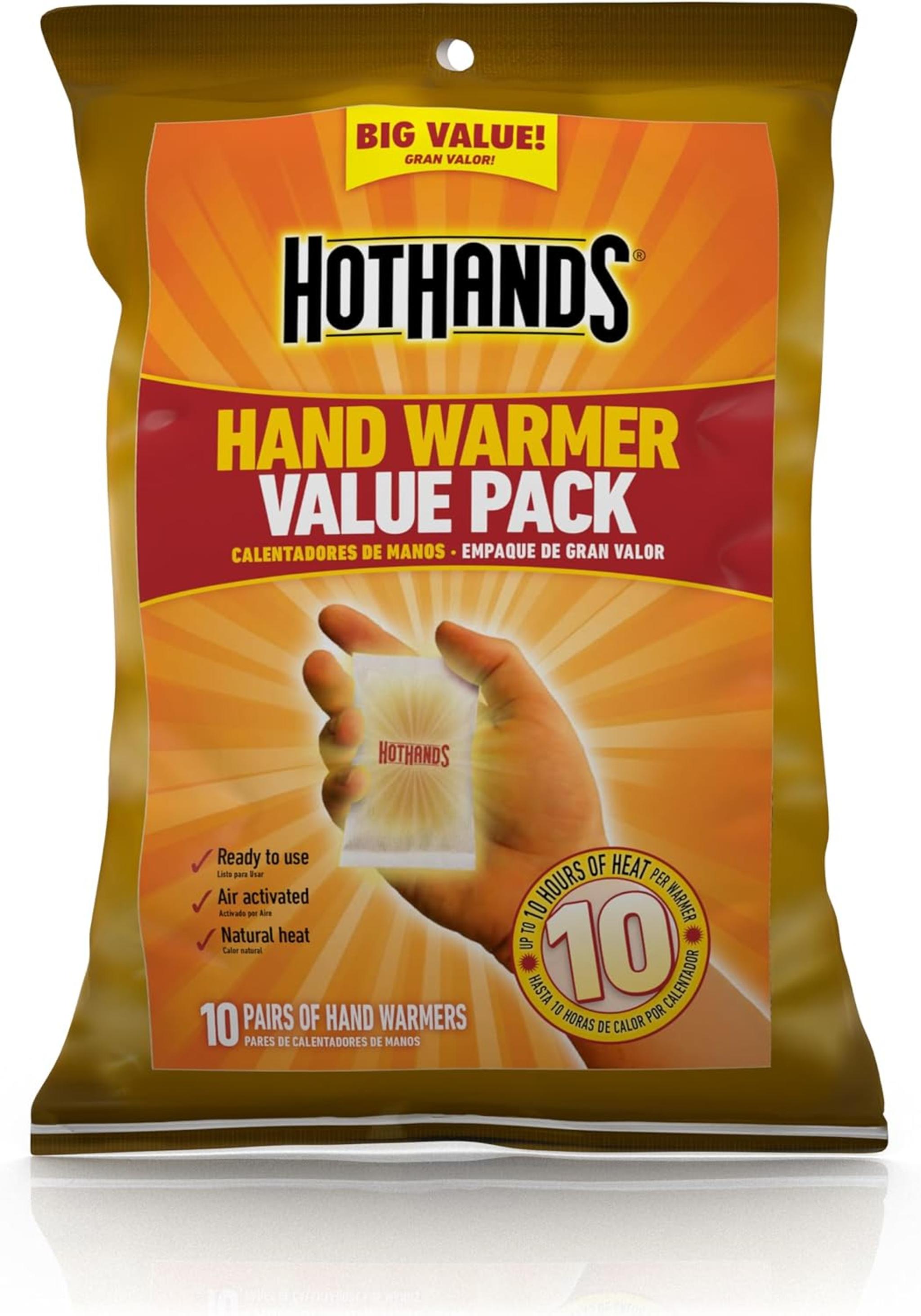 18-Hour Natural Hand Warmers Value Pack (10 Count) | TSA-Safe & Eco-Friendly