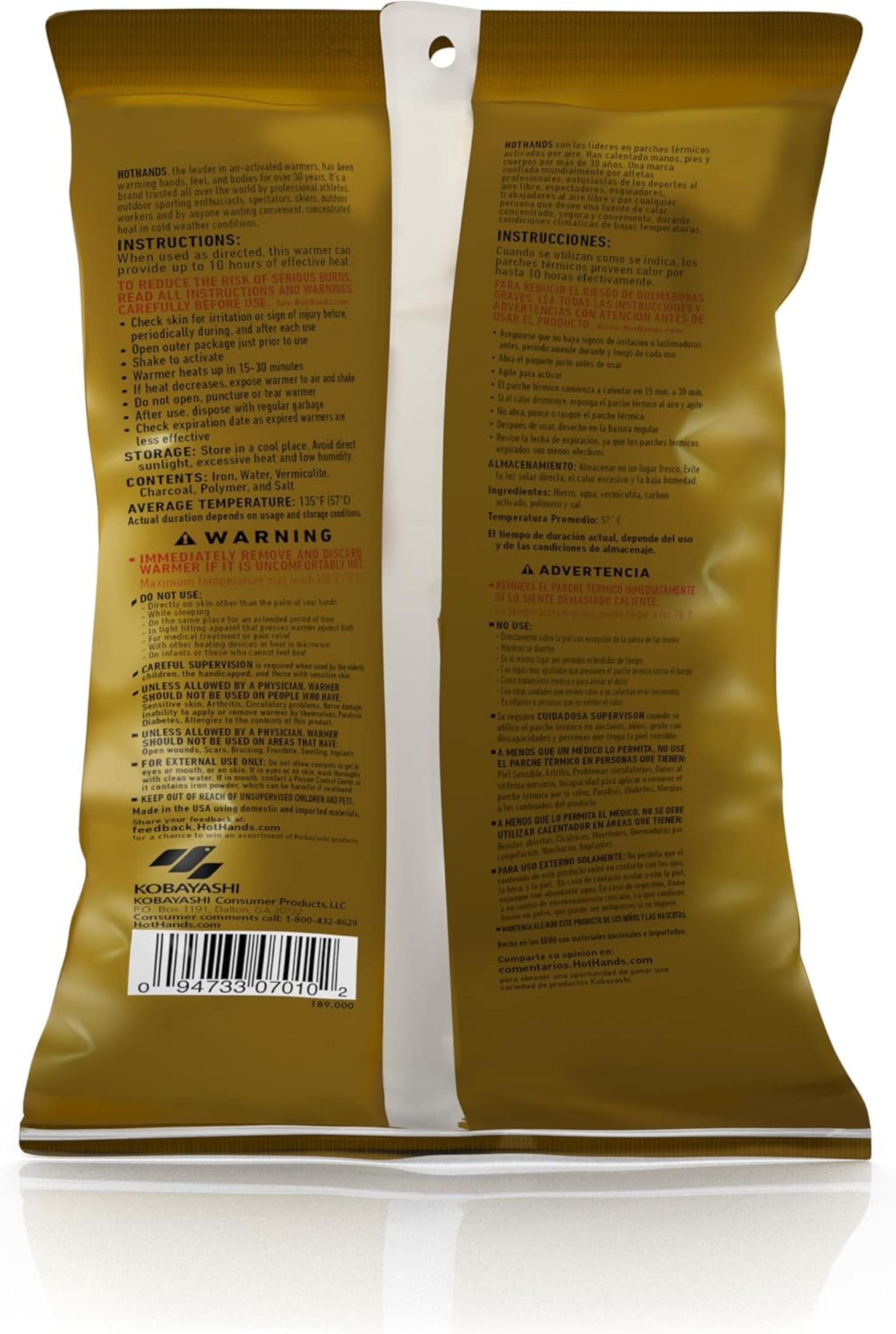 18-Hour Natural Hand Warmers Value Pack (10 Count) | TSA-Safe & Eco-Friendly