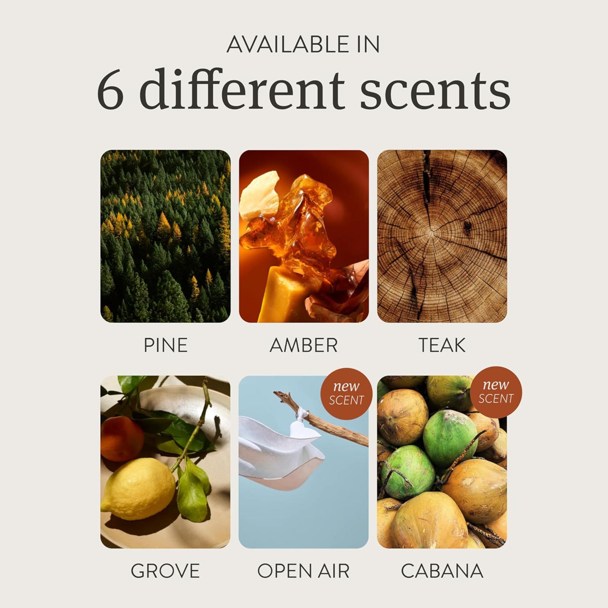 Premium Wood Car Air Freshener | Long-Lasting Teak Scent | Natural Essential Oils