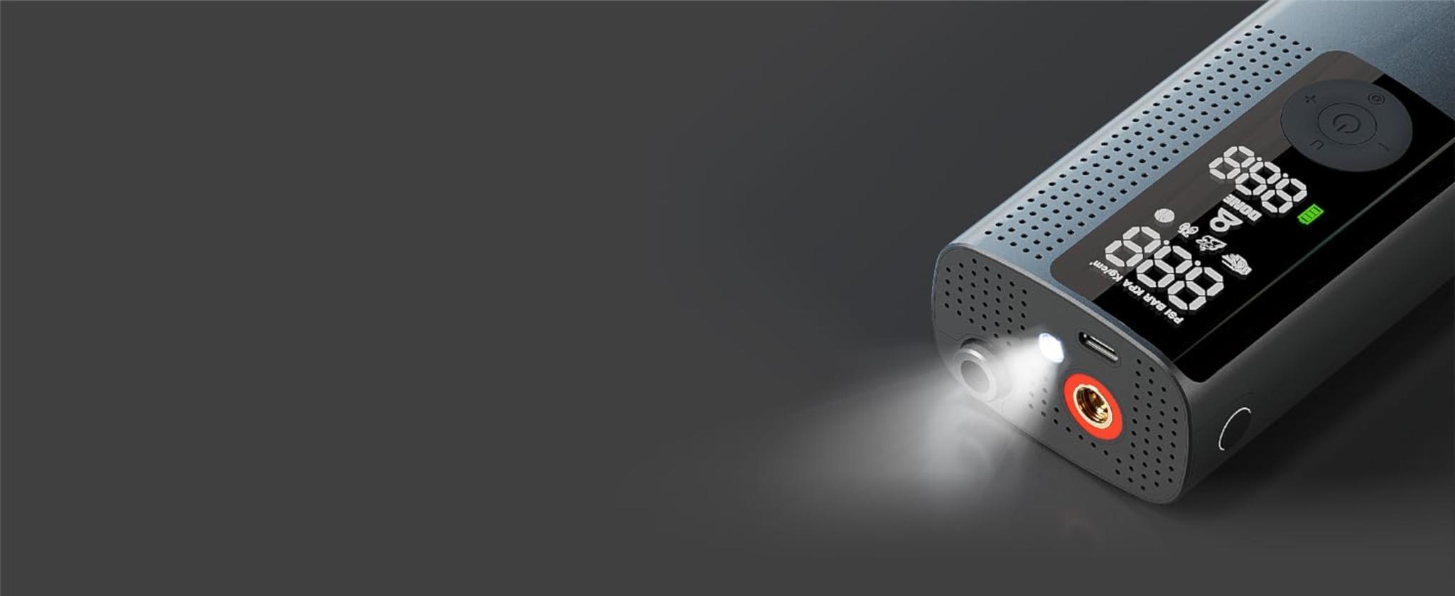 Portable Tire Inflator with Digital Gauge & Auto Shut-Off | Cordless Air Compressor for Cars, Bikes, Balls image 12