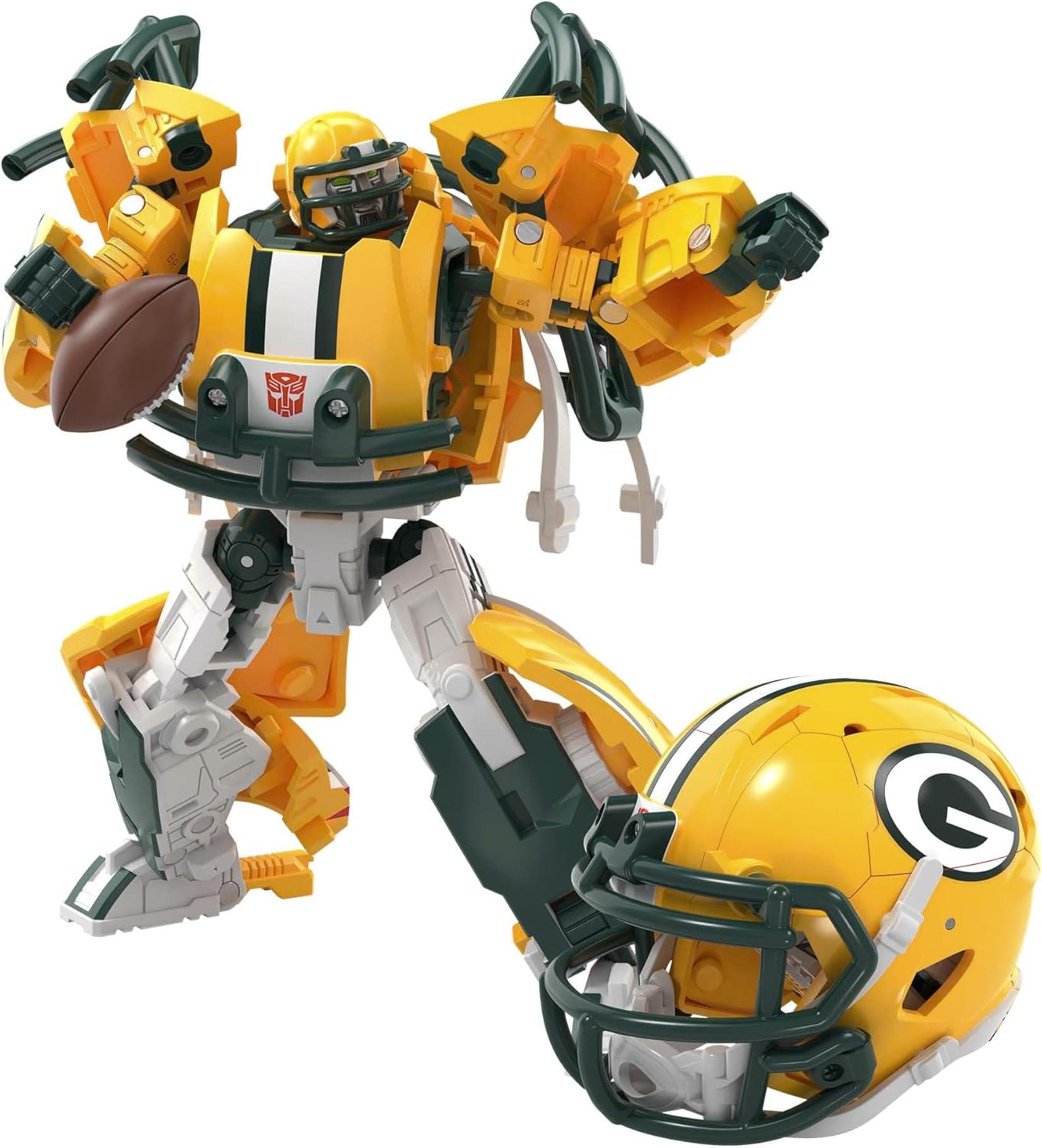NFL Green Bay Packers Transforming Robot to Helmet 5.5-Inch Action Figure for Ages 8+