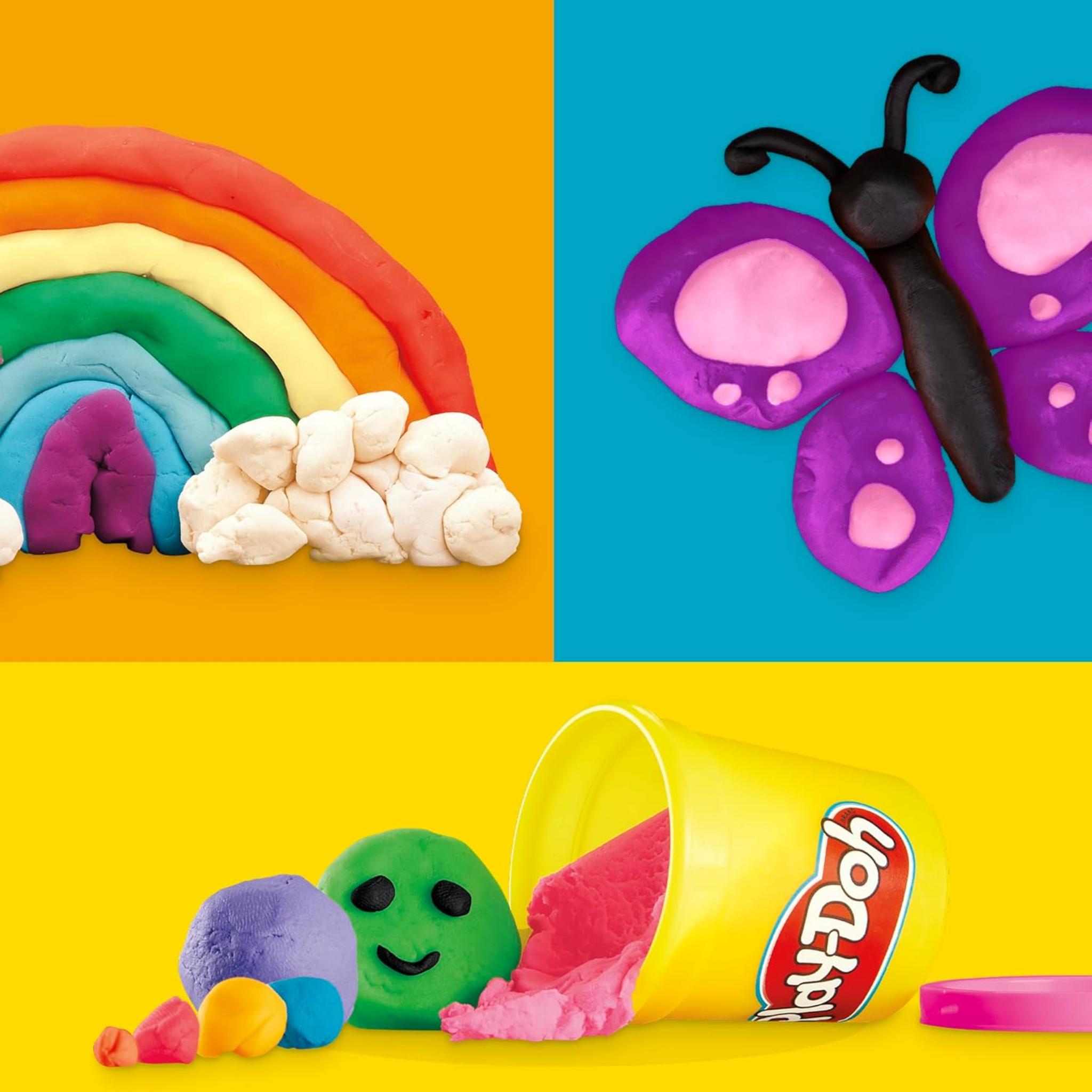 Non-Toxic Modeling Clay 10-Pack: Assorted Colors for Kids Ages 2+, Stocking Stuffer & Creative Play