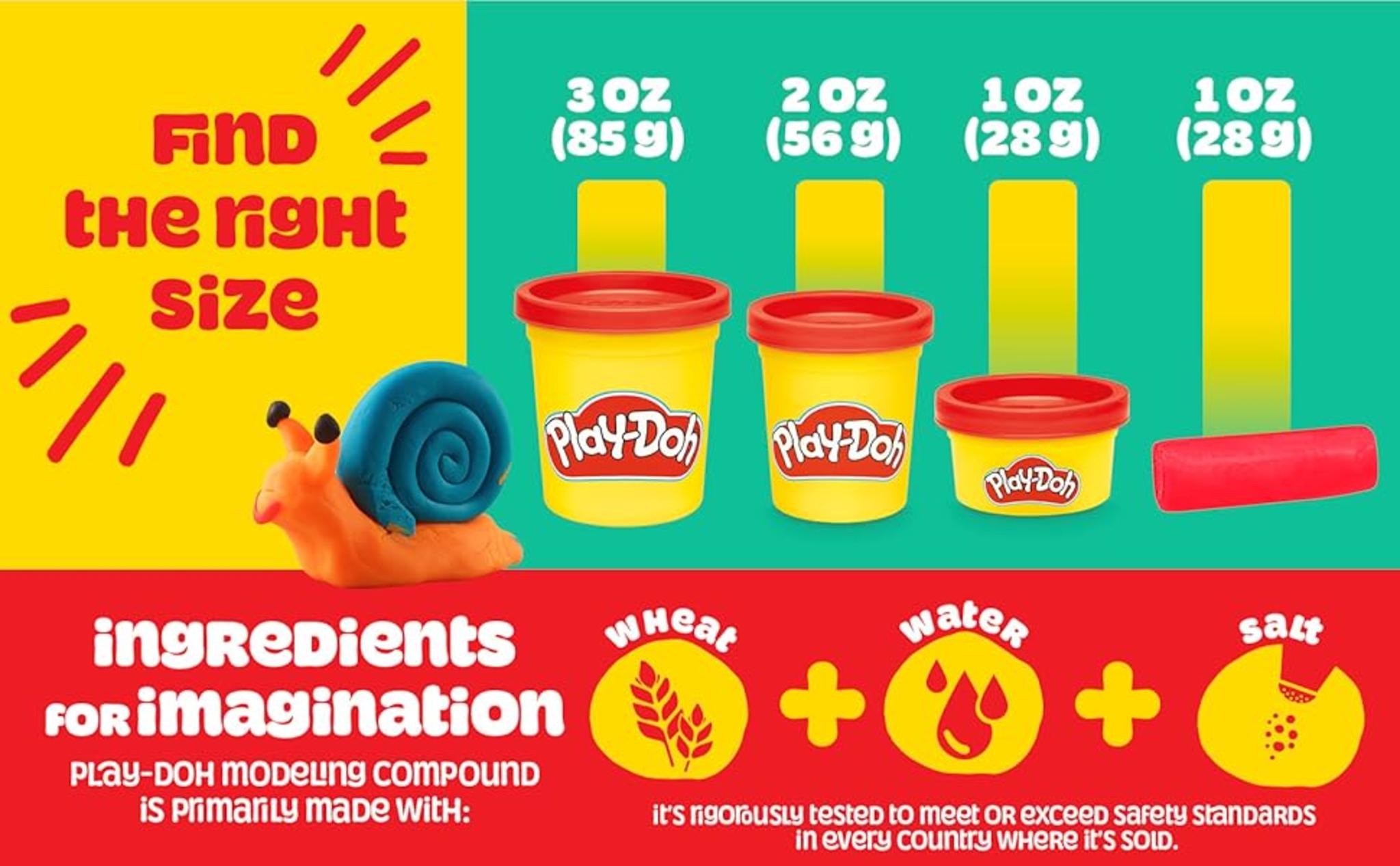 Non-Toxic Modeling Clay 10-Pack: Assorted Colors for Kids Ages 2+, Stocking Stuffer & Creative Play image 14