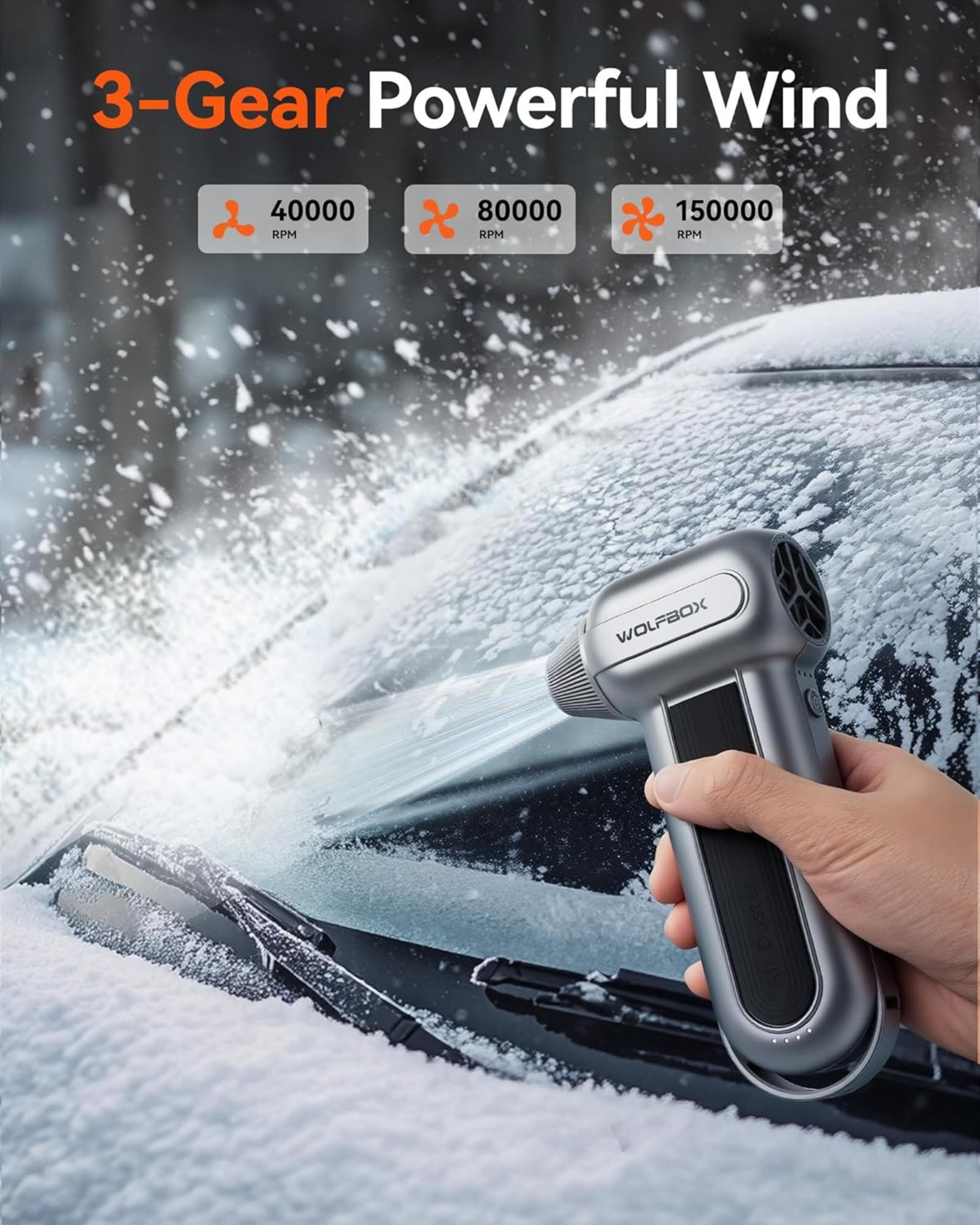 150,000RPM Cordless Air Duster with 3-Speed Adjustable & 45m/s Turbo Power