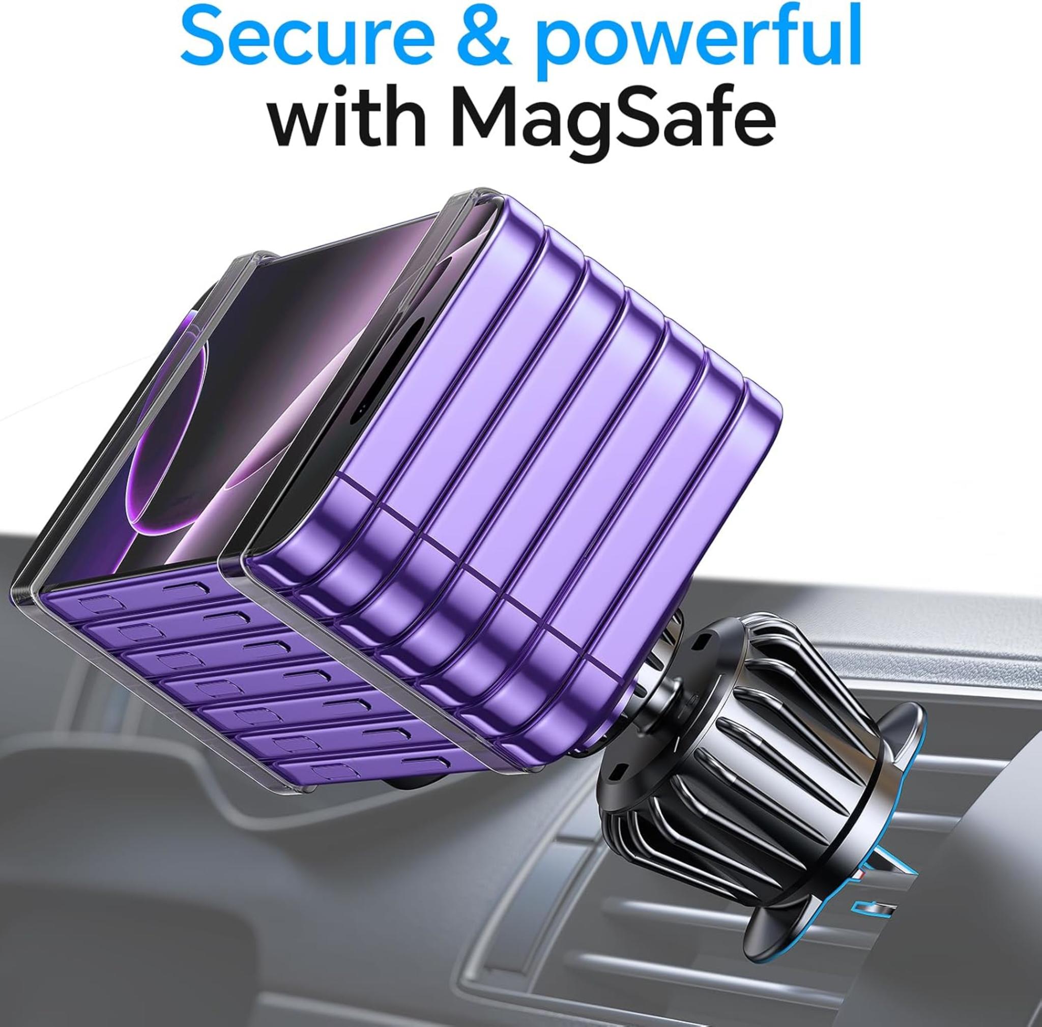 20-Strong Magnet MagSafe Car Mount for iPhone & Android | Dashboard Holder with Super Adhesive