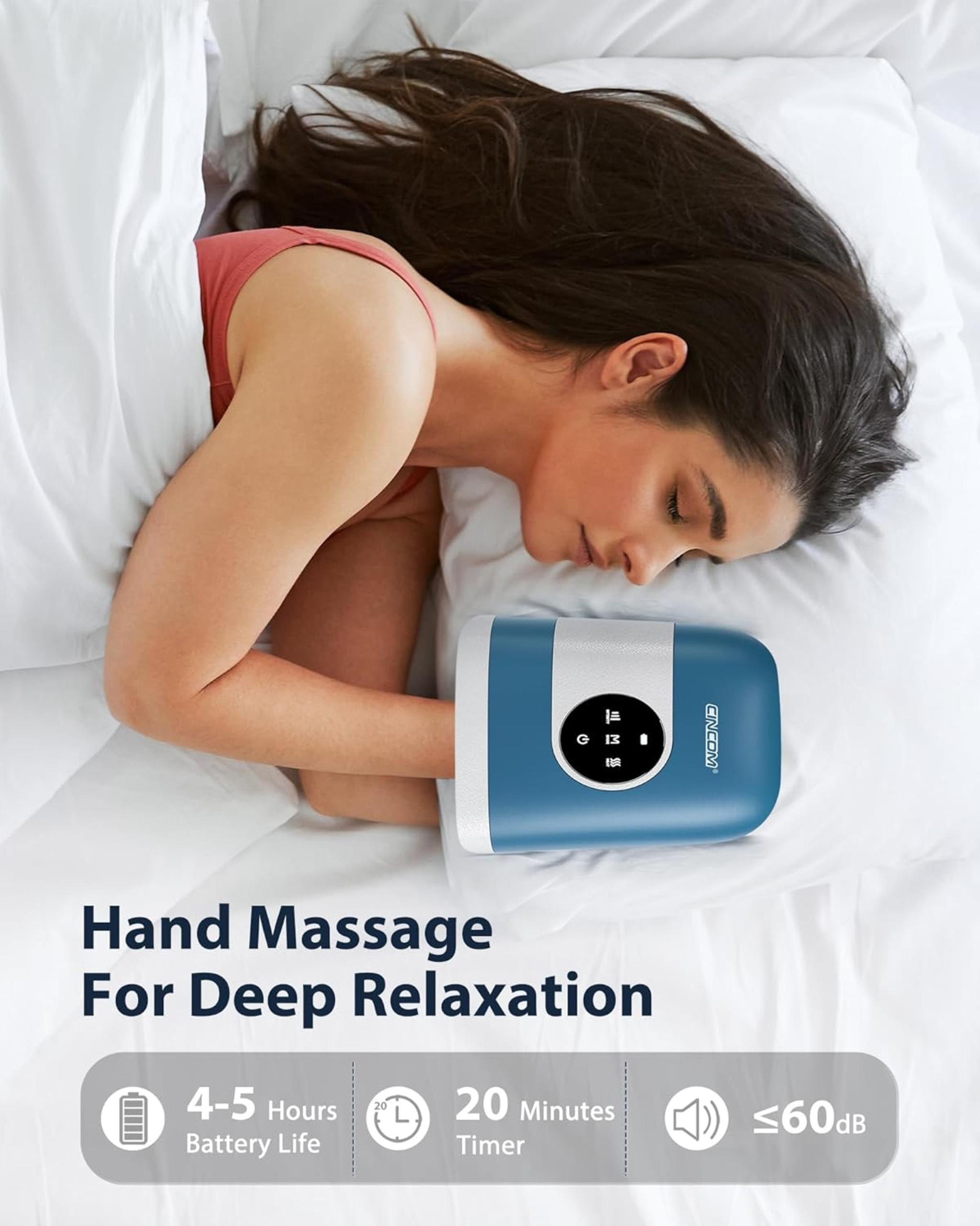 Upgraded Hand Massager with Heat and Compression for Arthritis and Carpal Tunnel Relief